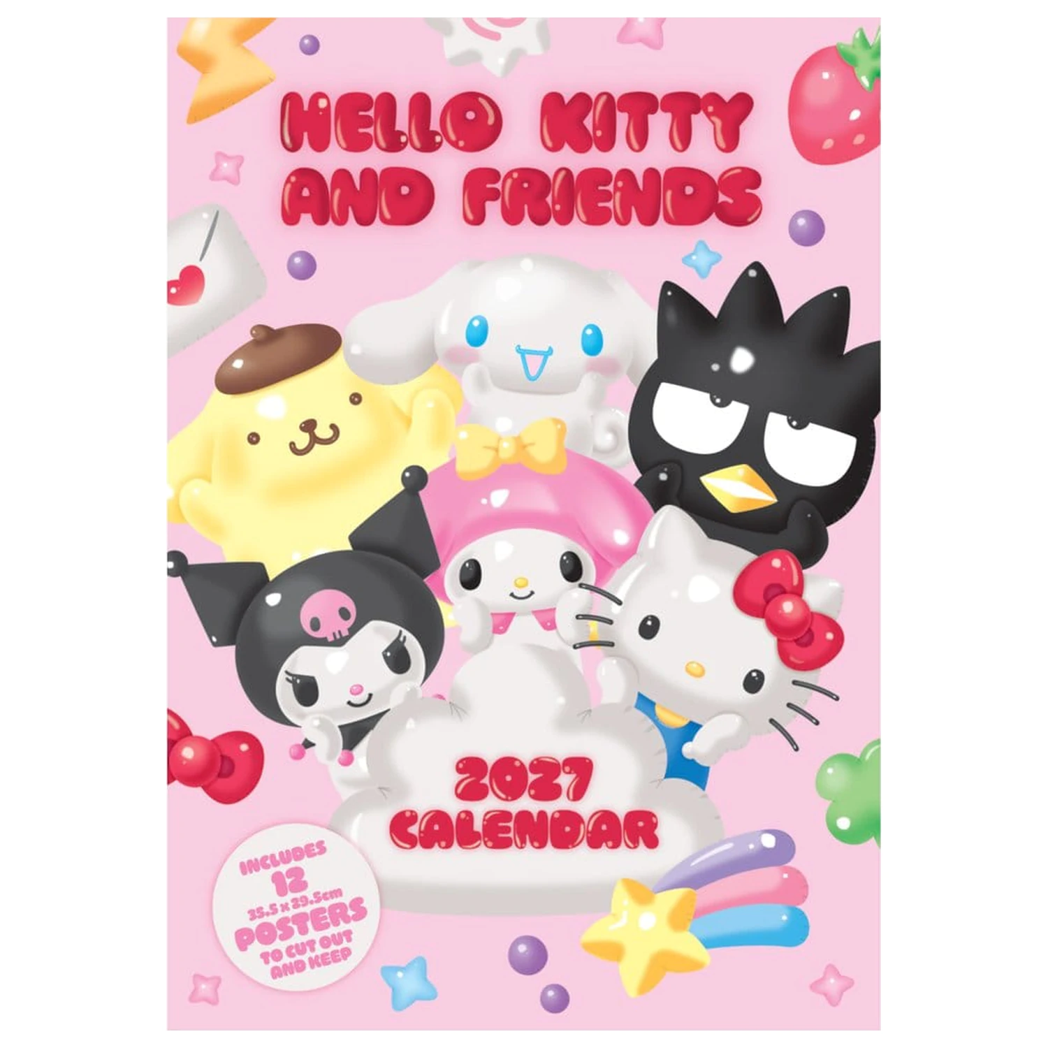 Hello Kitty Kalendár A3 plagát 2027 produktová fotografia