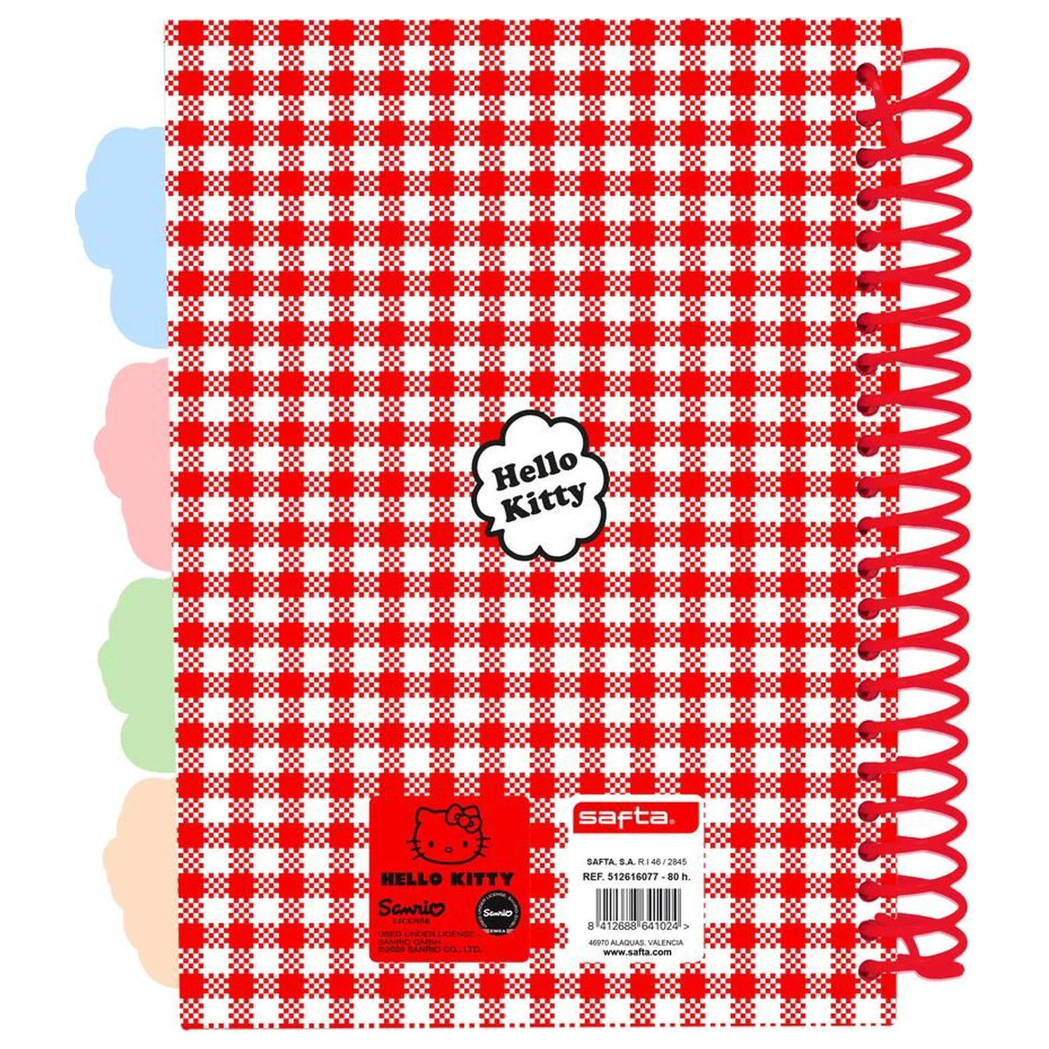 Hello Kitty A5 zošit produktová fotografia