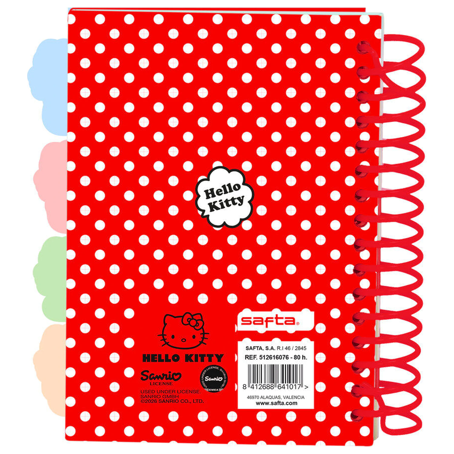 Hello Kitty A6 zošit produktová fotografia