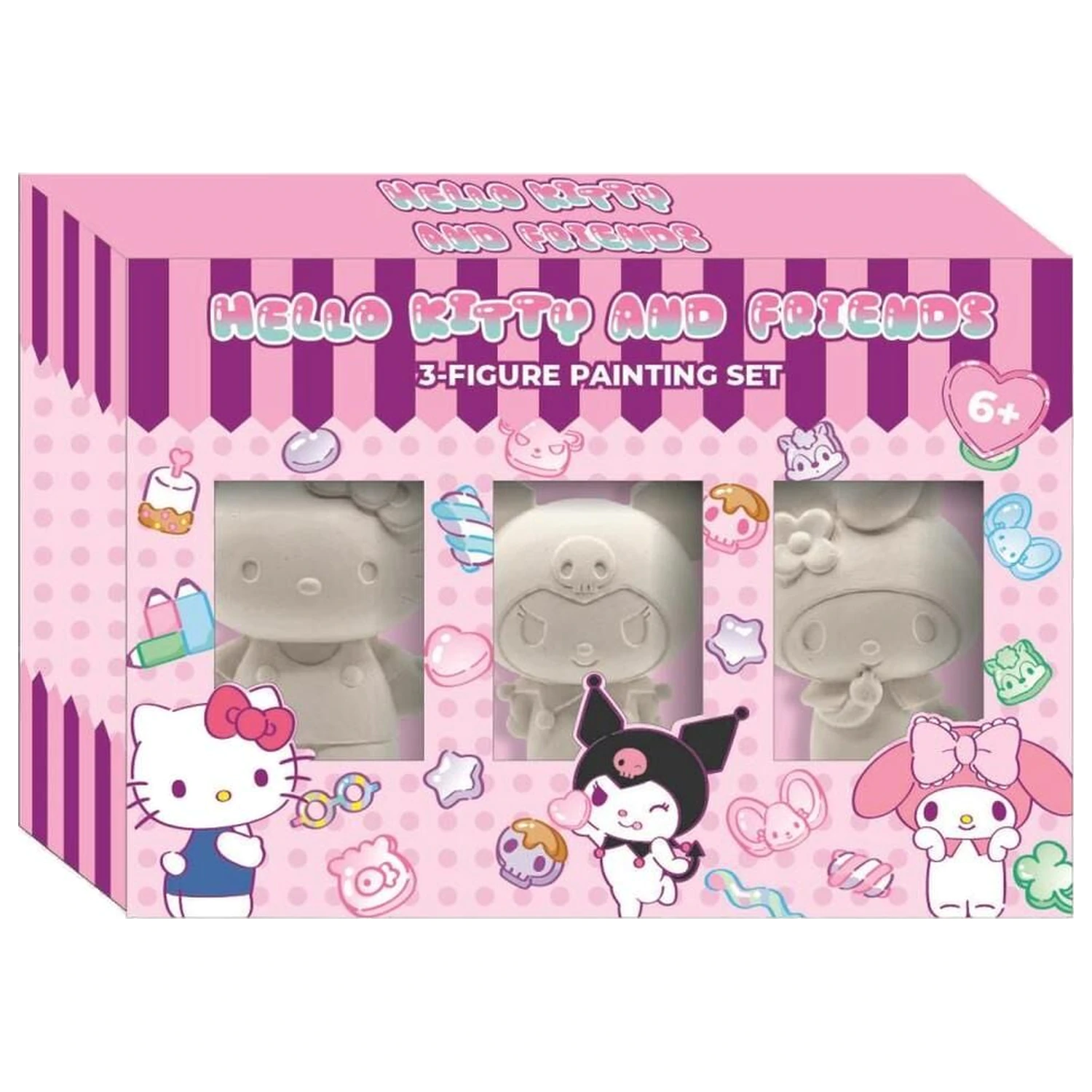 Hello Kitty and Friends 3 figurky na vyfarbenie v blistri produktová fotografia
