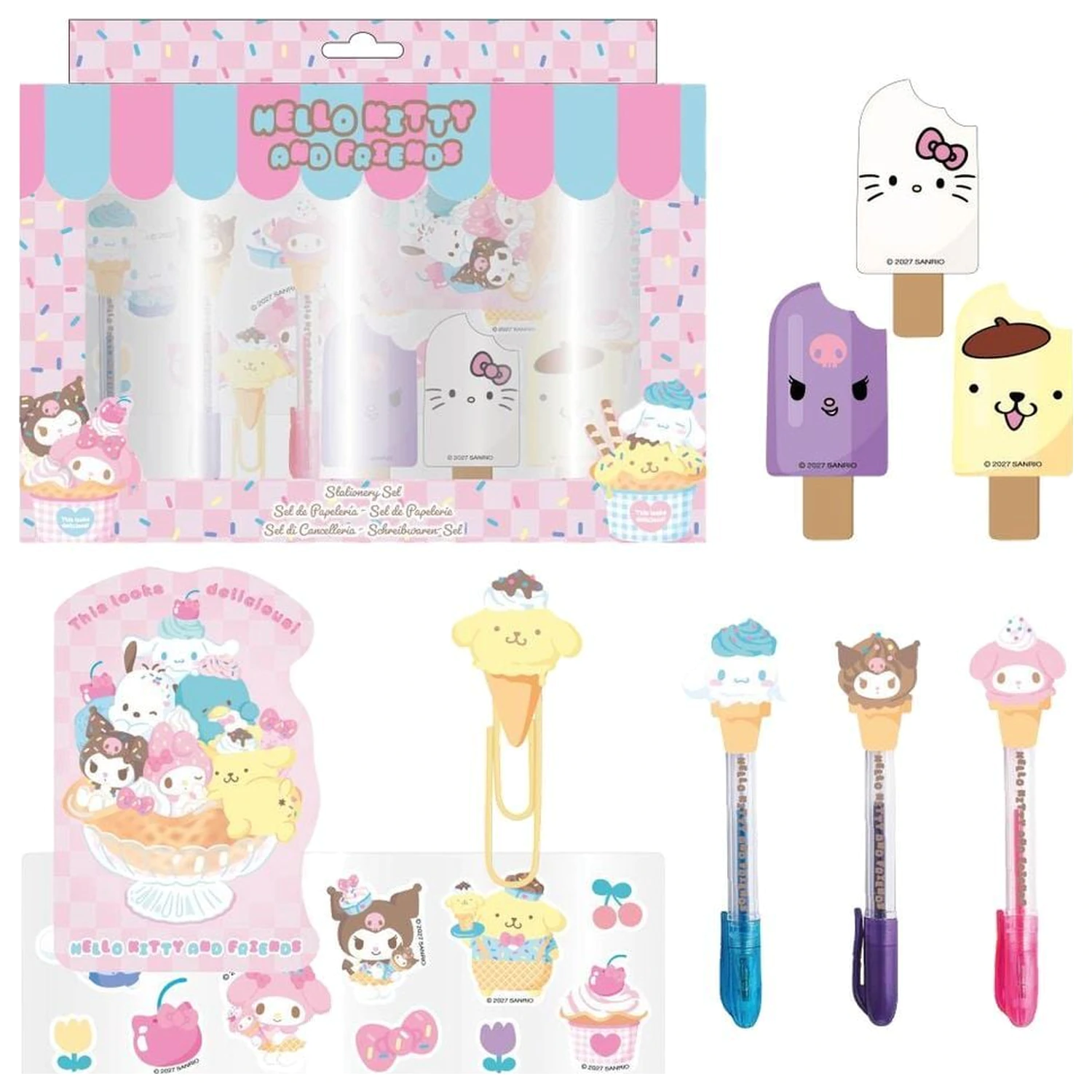Hello Kitty and Friends balíček papiernických potrieb produktová fotografia