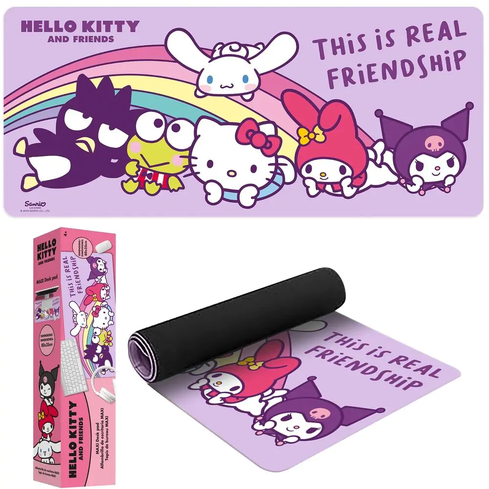 Hello Kitty and Friends gaming podložka na stôl produktová fotografia