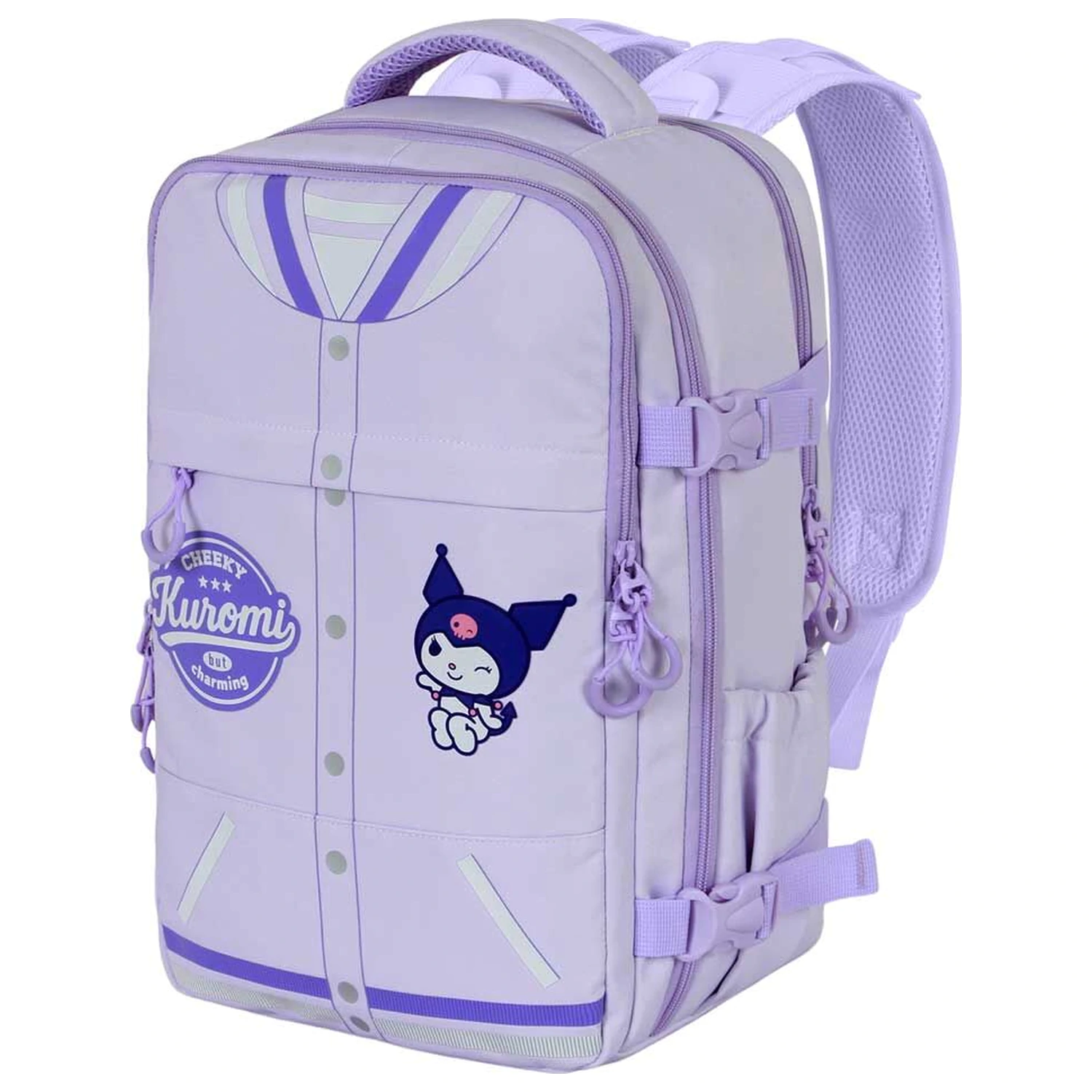 Hello Kitty and Friends Kuromi Varsity batoh 40 cm produktová fotografia