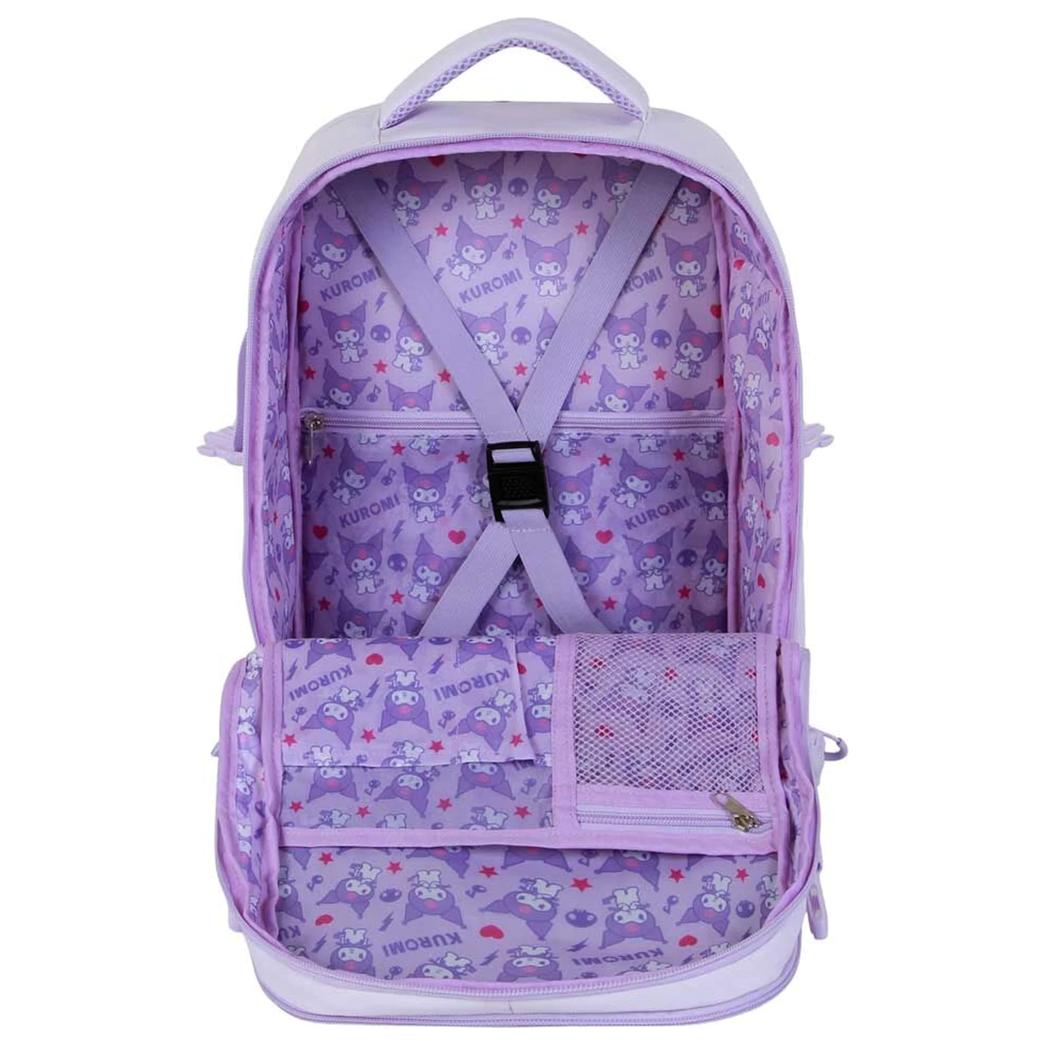 Hello Kitty and Friends Kuromi Varsity batoh 40 cm produktová fotografia