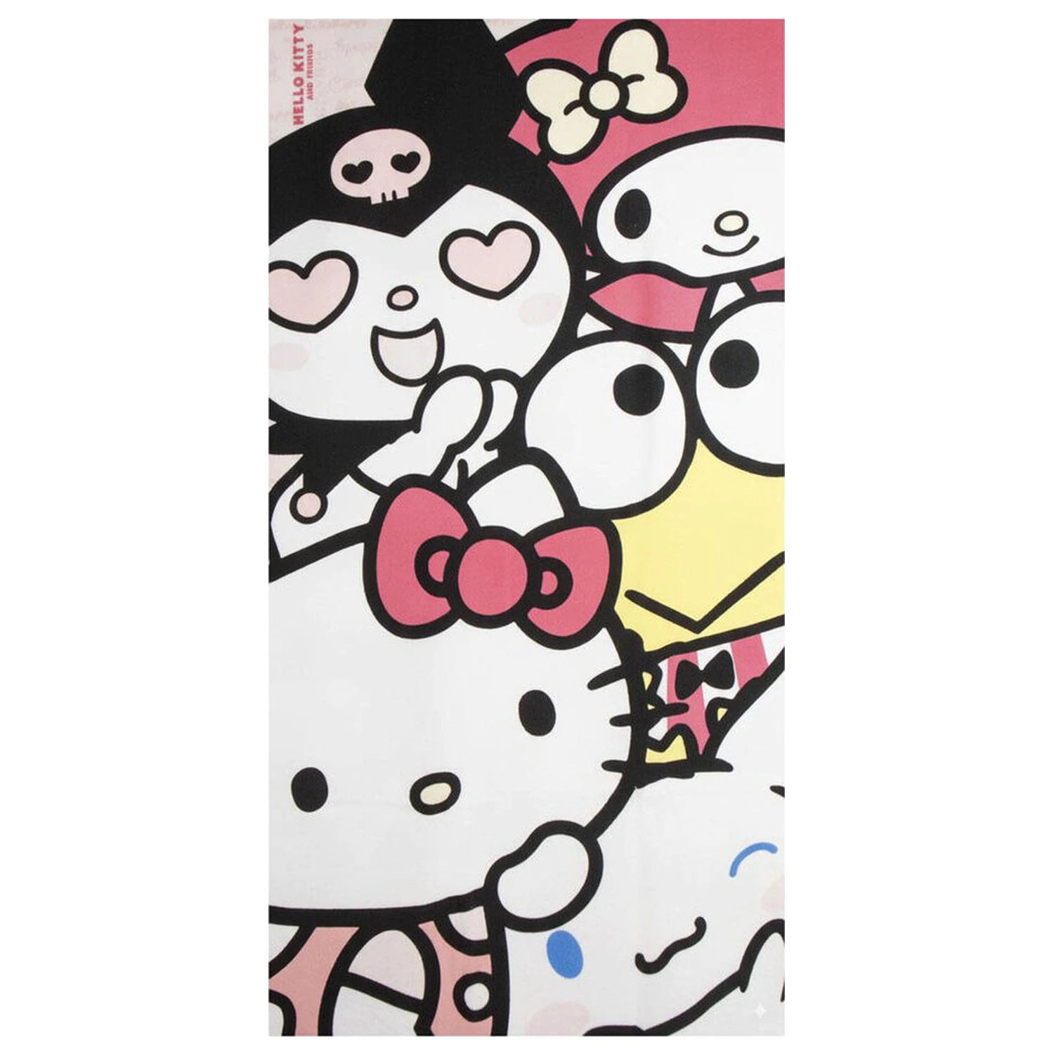 Hello Kitty and Friends mikrovláknová plážová osuška produktová fotografia