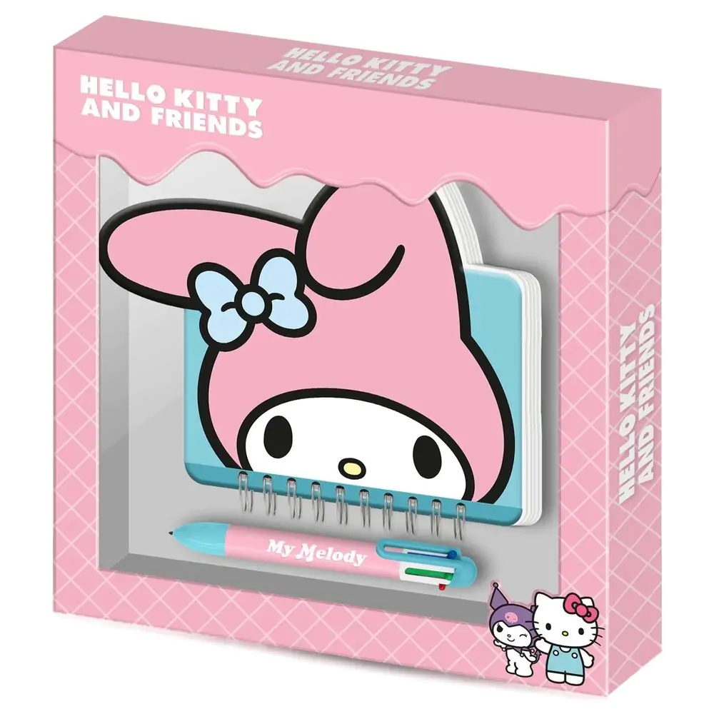 Hello Kitty and Friends My Melody Zápisník + pero produktová fotografia