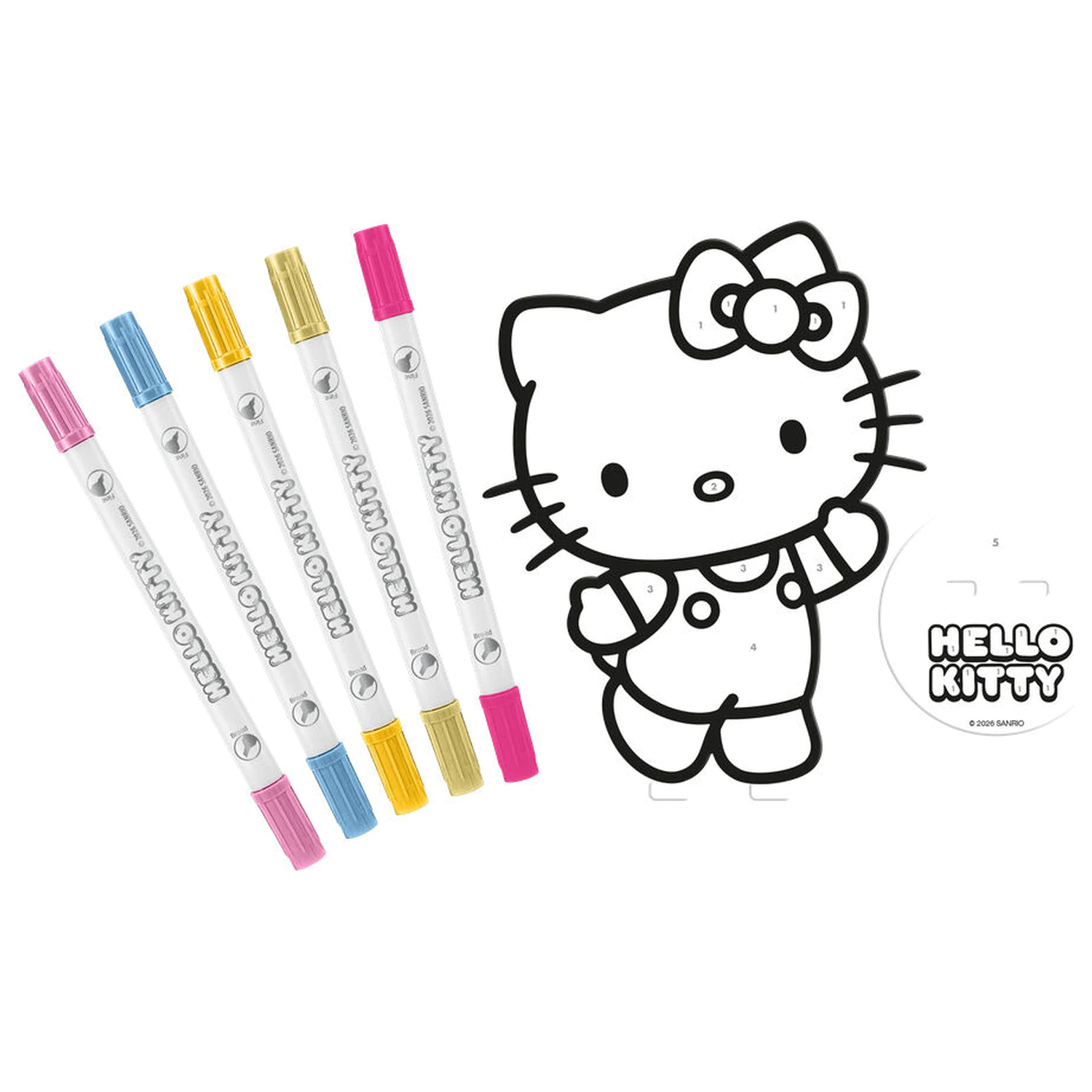 Hello Kitty and Friends Súprava na vyfarbovanie produktová fotografia