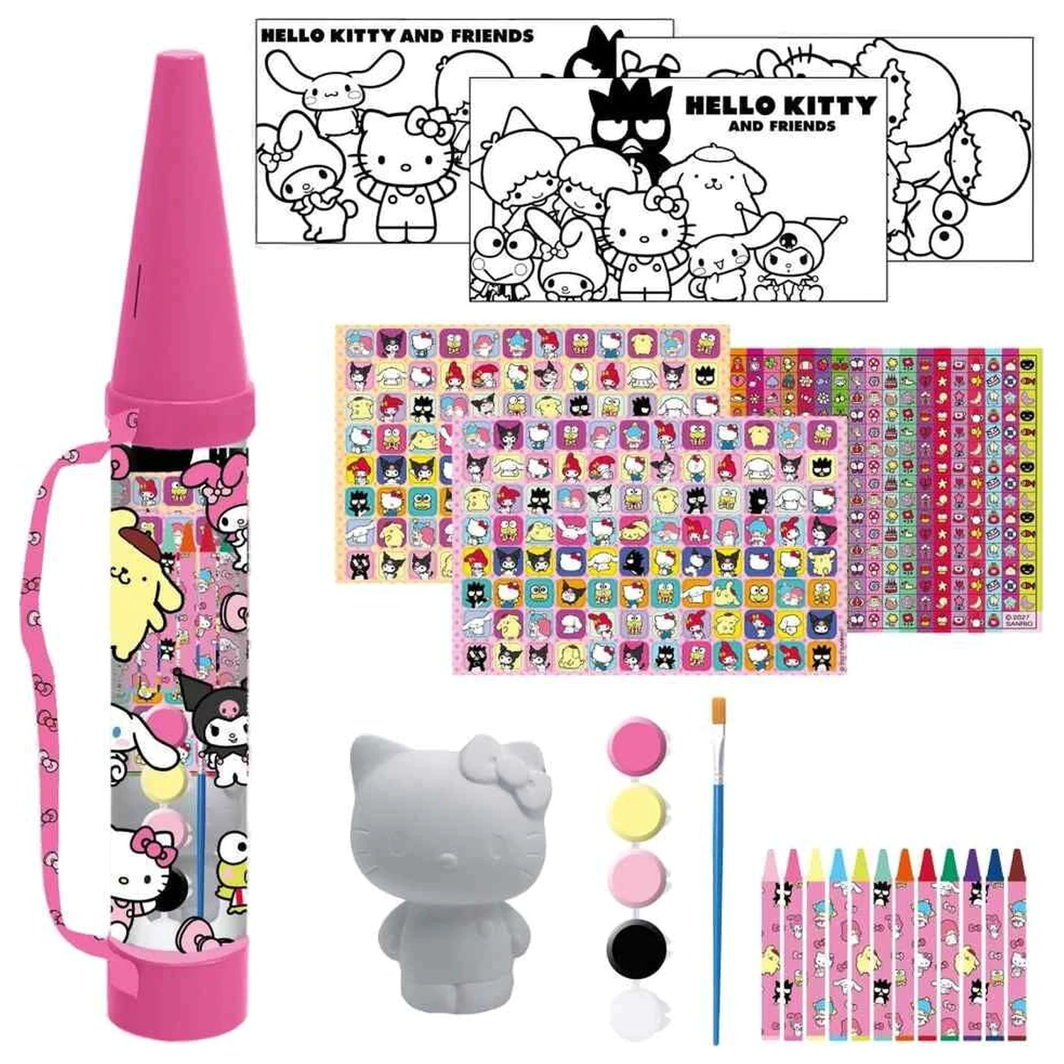 Hello Kitty and Friends súprava na farbenie s pastelkami produktová fotografia