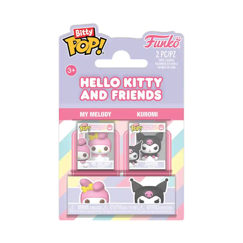 Hello Kitty Bitty Funko POP! Vinylové figúrky 2-balenie My Melody & Kuromi produktová fotografia