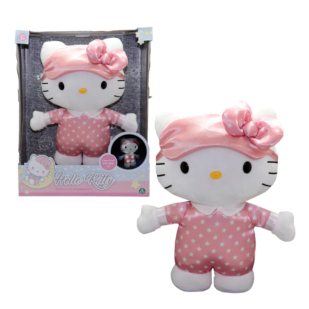 Hello Kitty Svetlé plyšová hračka na spanie 35cm produktová fotografia