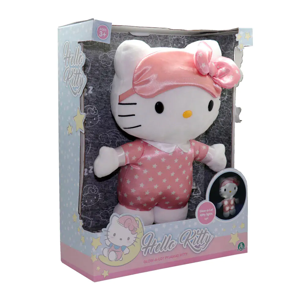 Hello Kitty Svetlé plyšová hračka na spanie 35cm produktová fotografia