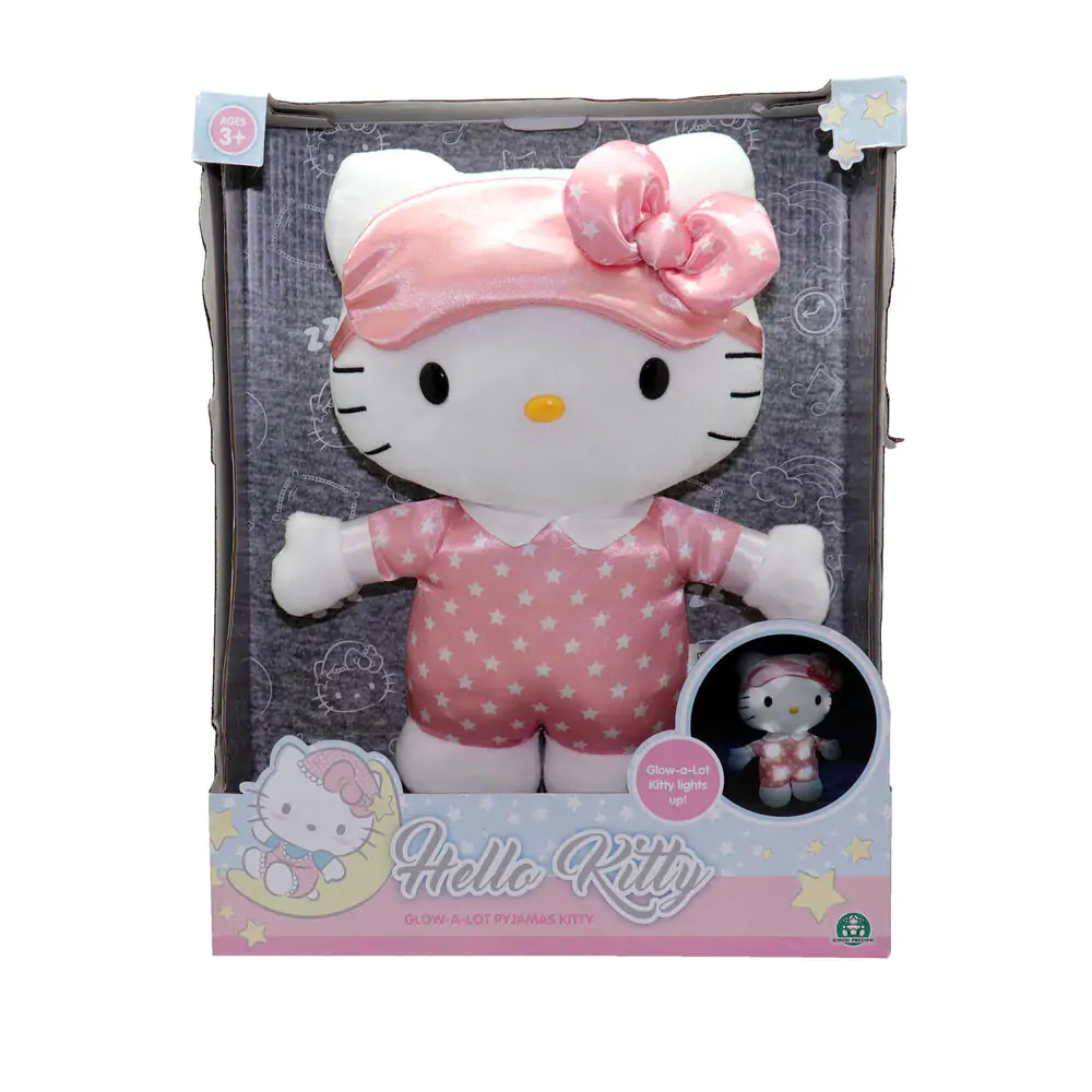 Hello Kitty Svetlé plyšová hračka na spanie 35cm produktová fotografia