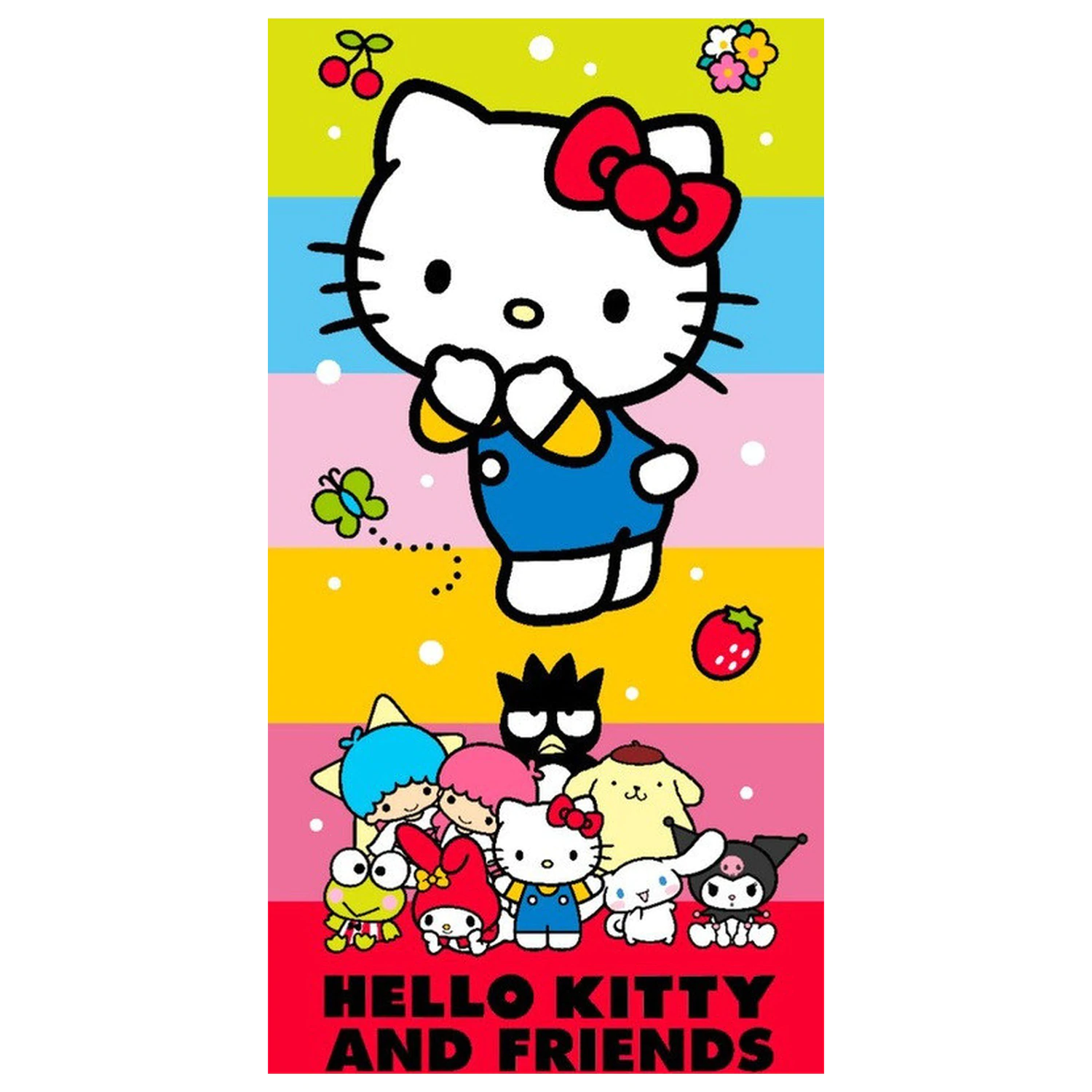 Hello Kitty Cute Friends uterák 70x140 cm produktová fotografia