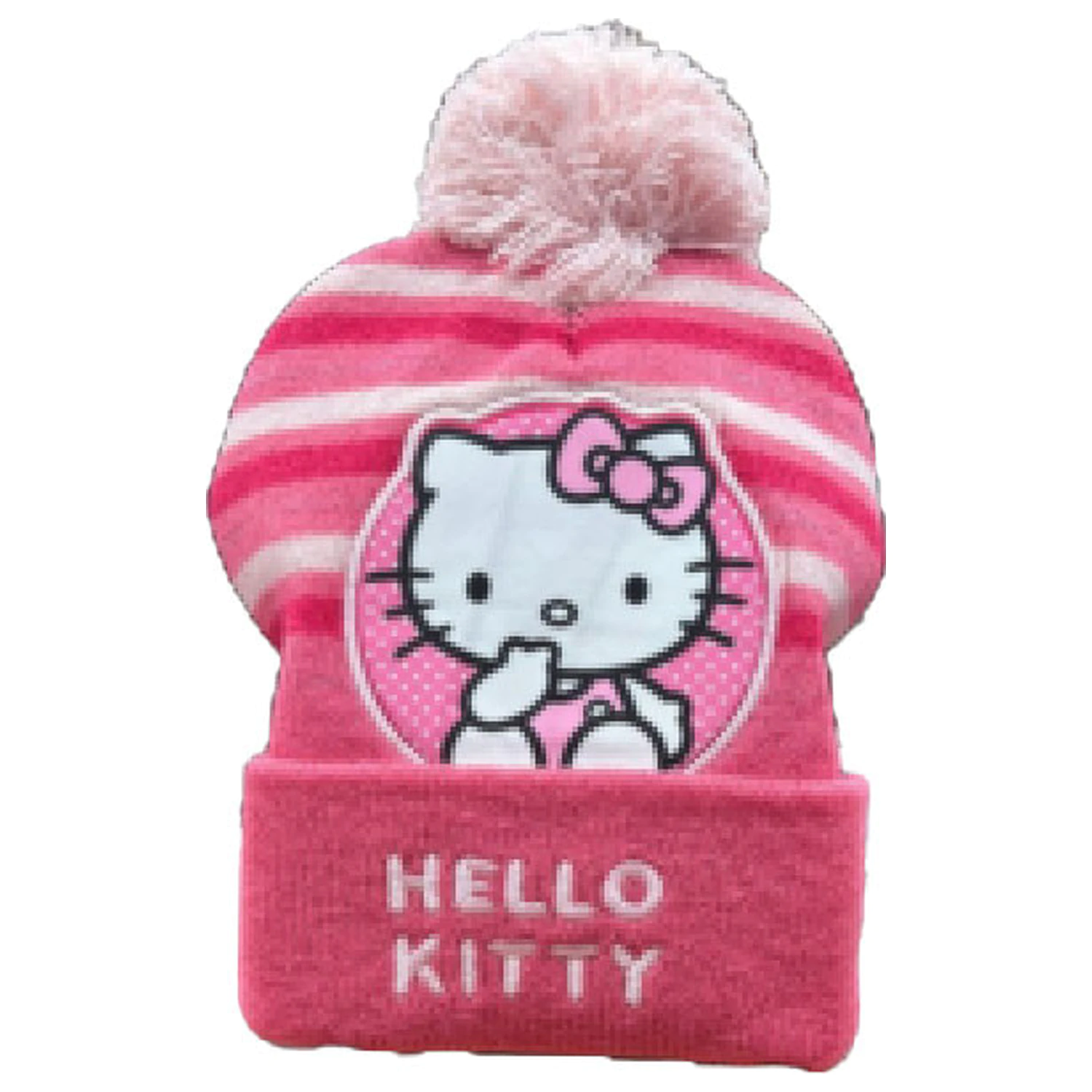 Hello Kitty tmavoružová detská čiapka produktová fotografia