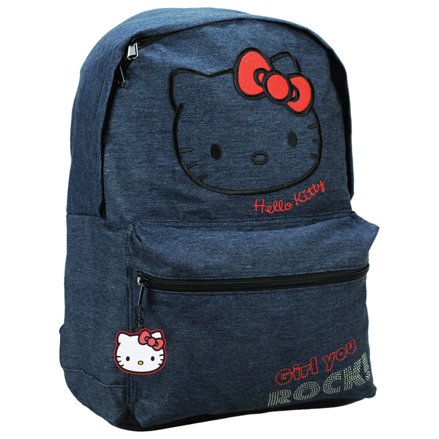 Hello Kitty Denim školská taška, taška 39 cm produktová fotografia