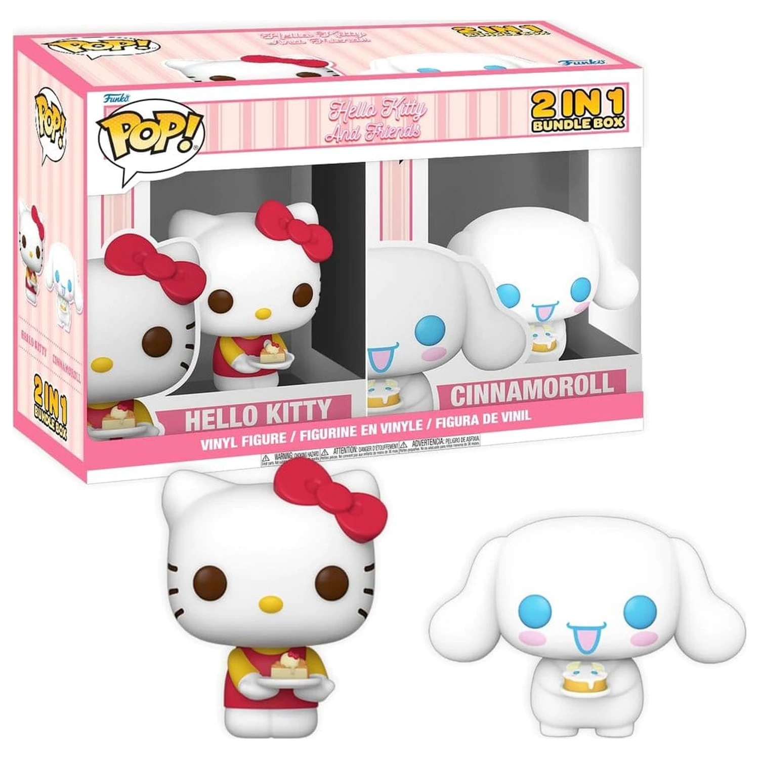 Funko POP Hello Kitty Exkluzívna Krabica Cinnamoroll & Hello Kitty s Tortou produktová fotografia
