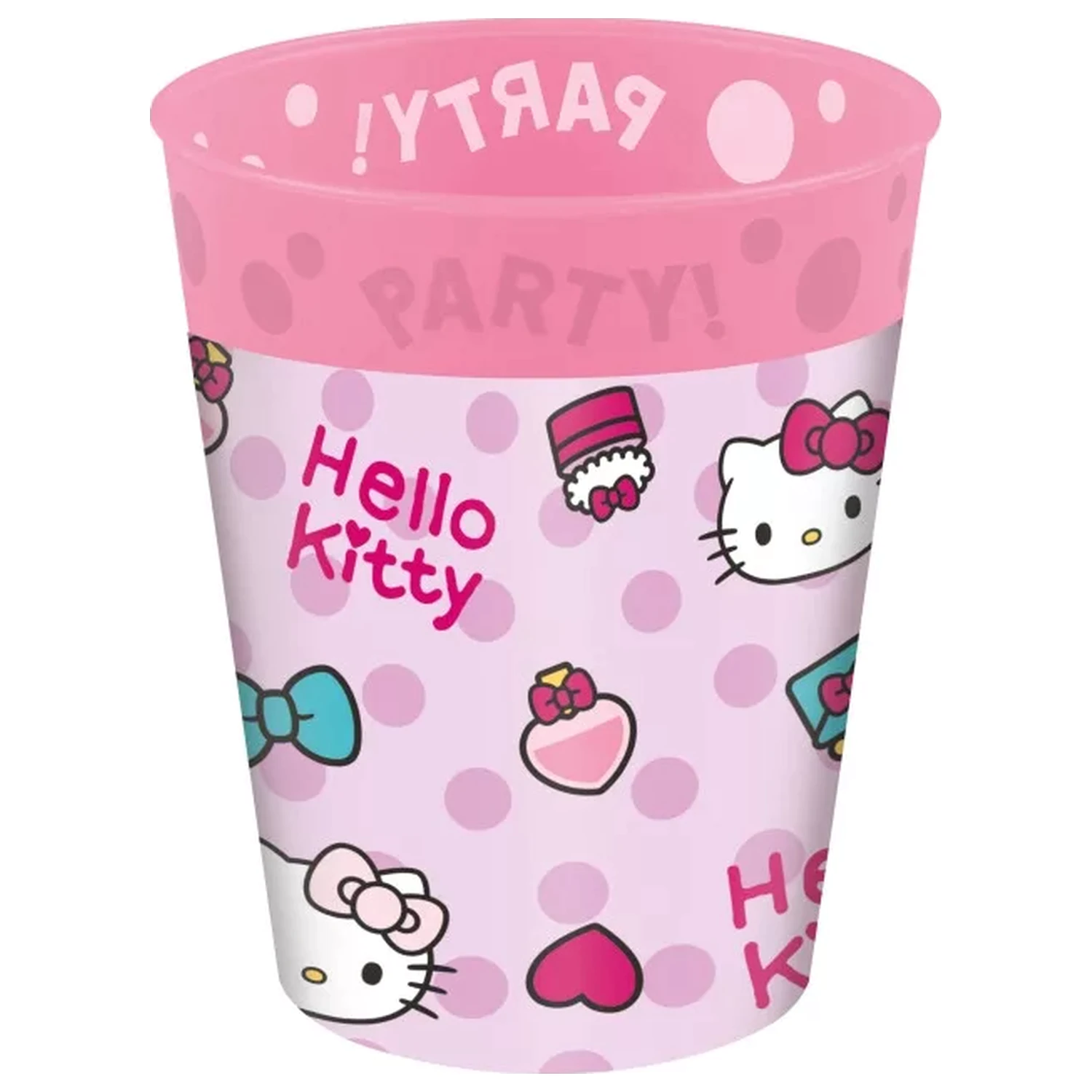 Hello Kitty Fashion mikro prémiový plastový pohár sada 4 kusov, 250 ml produktová fotografia