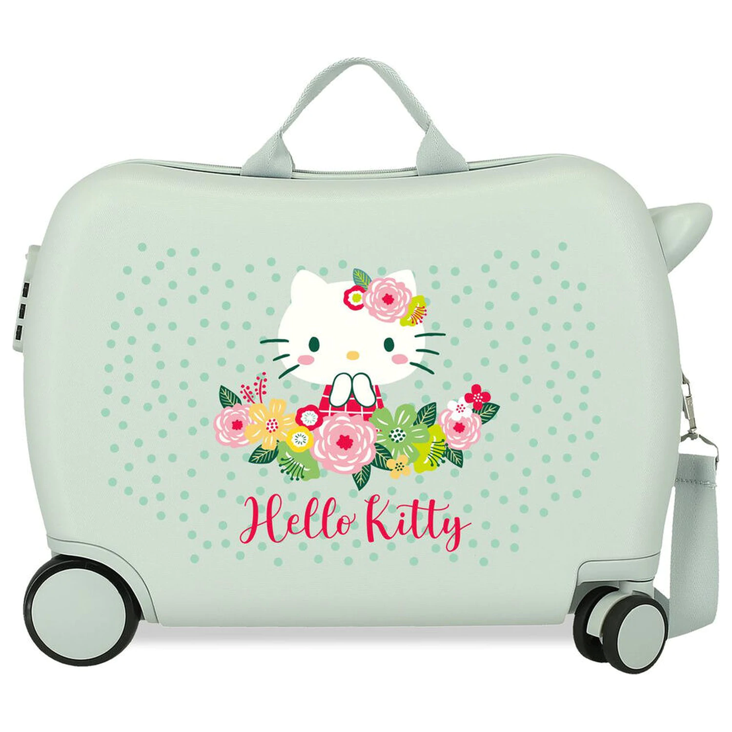 Hello Kitty Floral ABS cestovný kufor na kolieskach 50 cm produktová fotografia