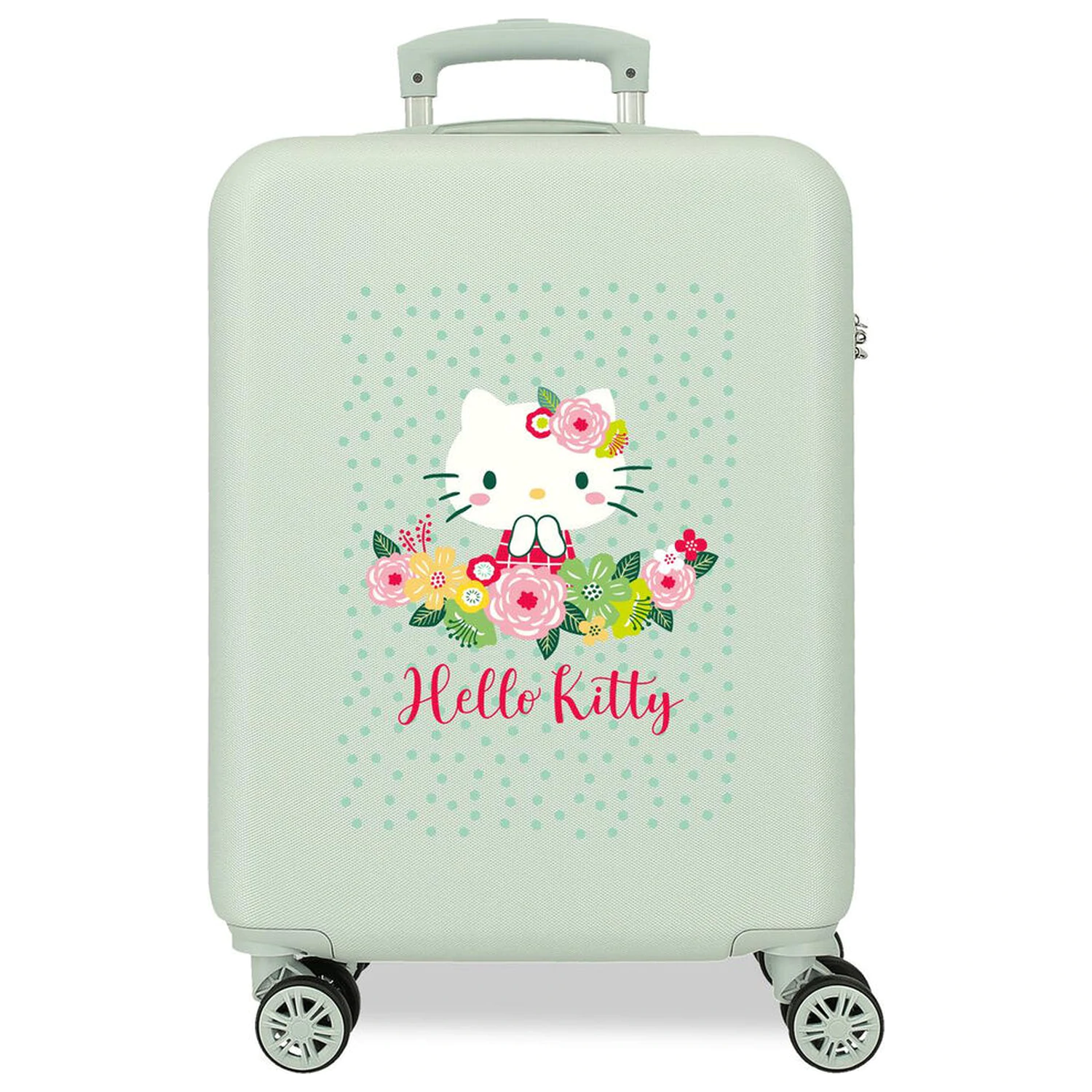 Hello Kitty Floral ABS cestovný kufor na kolieskach 55cm produktová fotografia