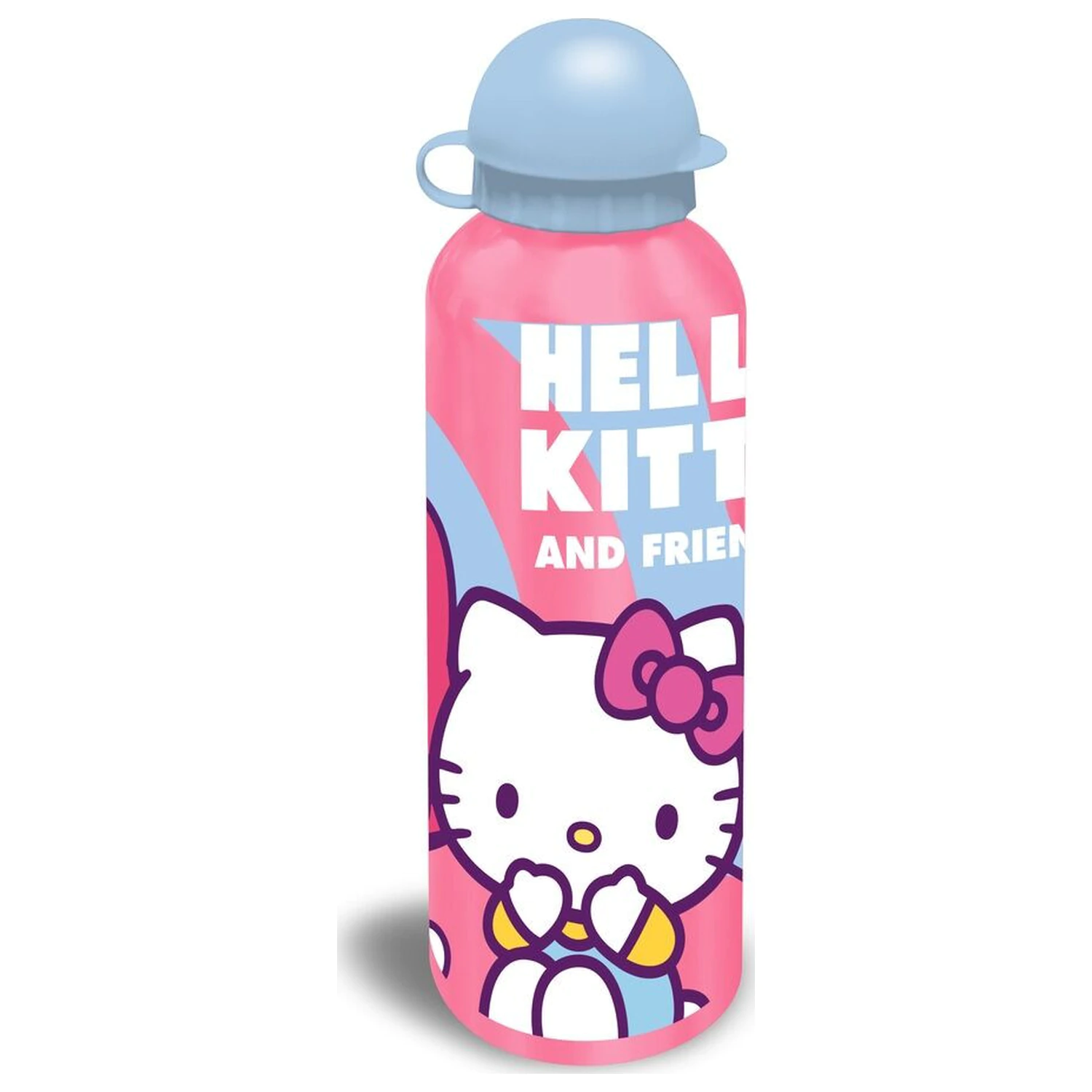 Hello Kitty Friends Roztomilá hliníková fľaša na vodu s uzáverom na pitie 500 ml produktová fotografia