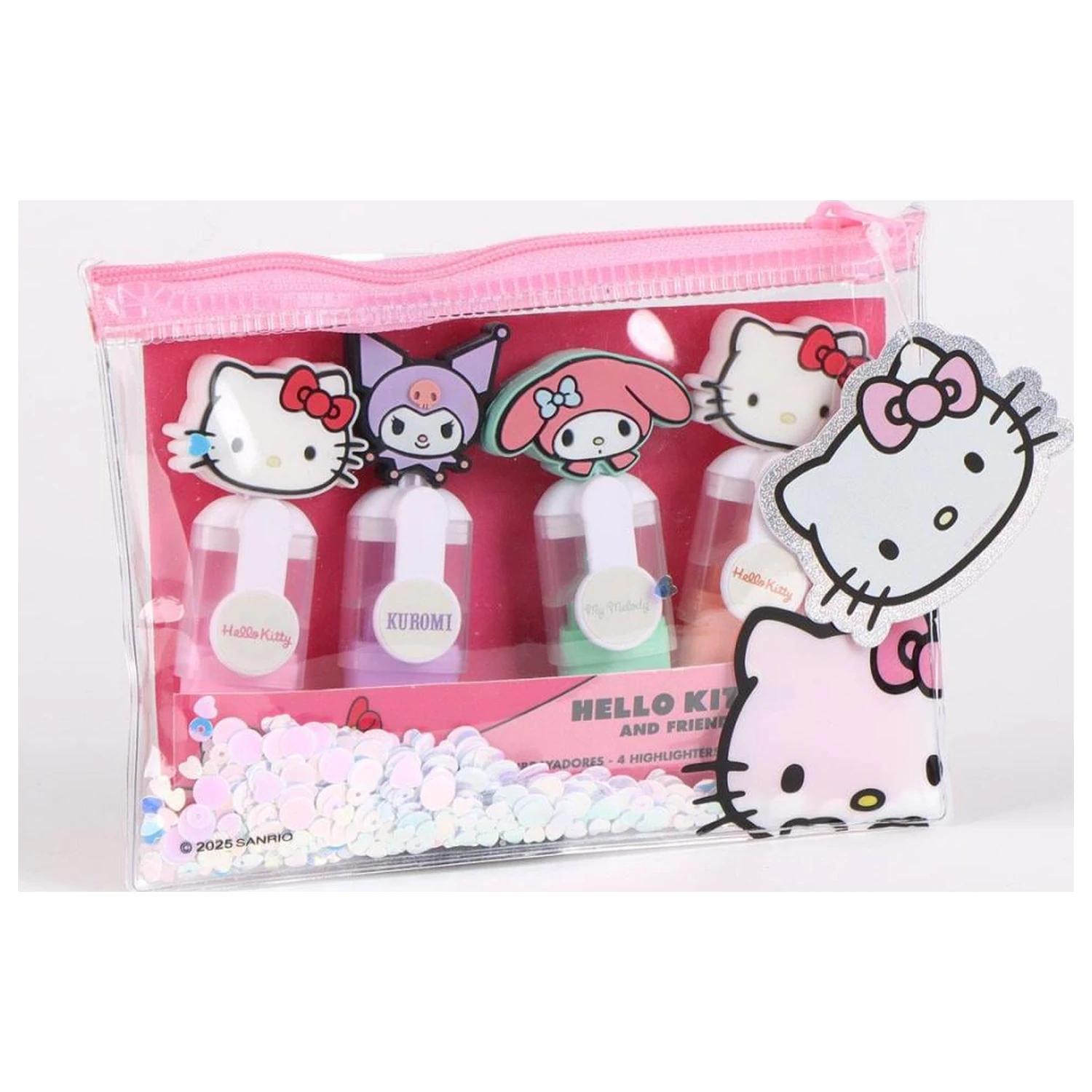 Hello Kitty & Friends Balenie 4 mini zvýrazňovačov Head produktová fotografia