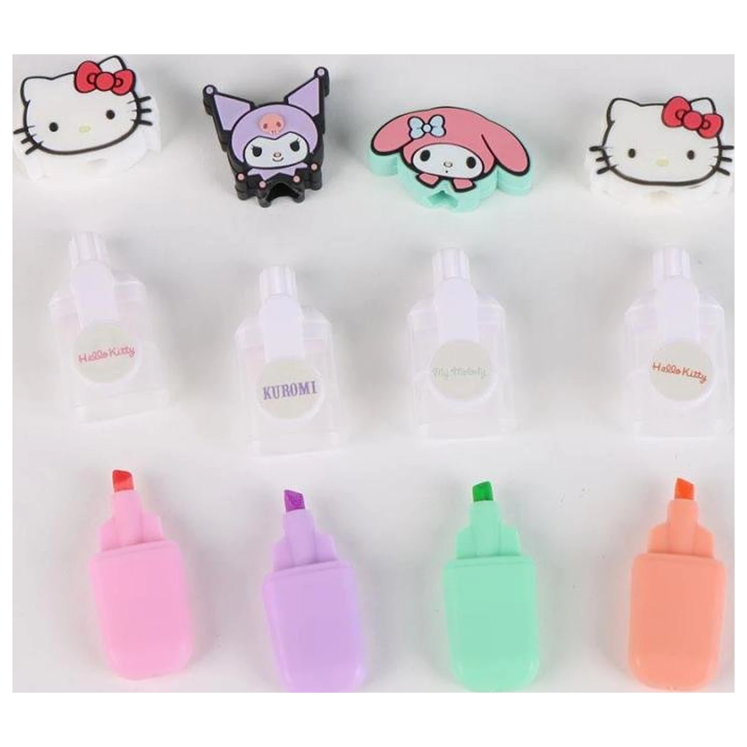 Hello Kitty & Friends Balenie 4 mini zvýrazňovačov Head produktová fotografia