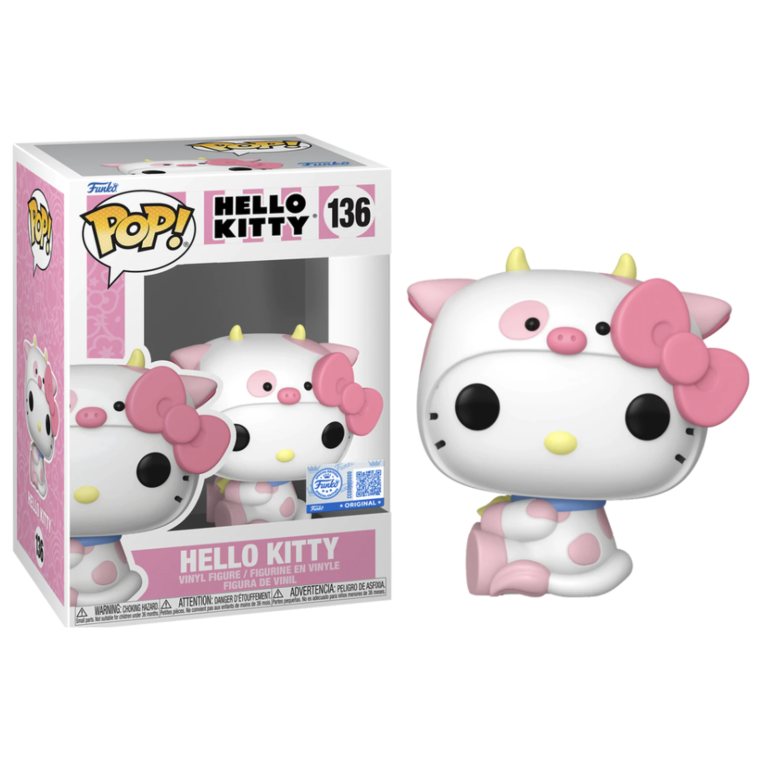 Hello Kitty Funko Pop! Sanrio Hello Kitty v kravskom cosplayi produktová fotografia