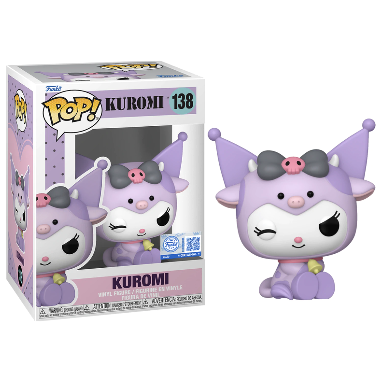 Hello Kitty Funko Pop! Sanrio Kuromi v kostýme kravičky produktová fotografia