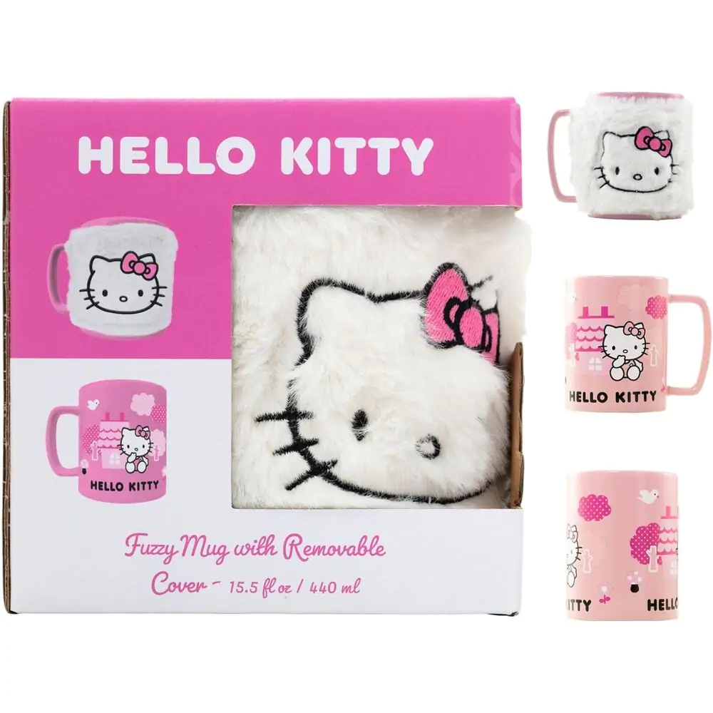 Hello Kitty chlpatý hrnček produktová fotografia