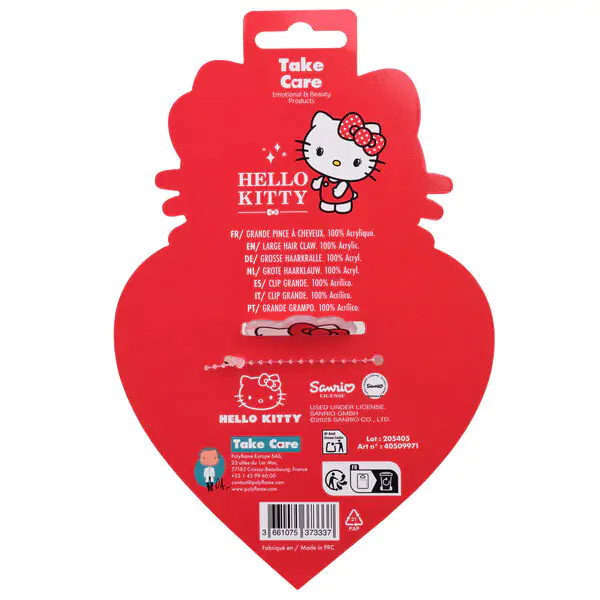 Hello Kitty premium sponka do vlasov produktová fotografia