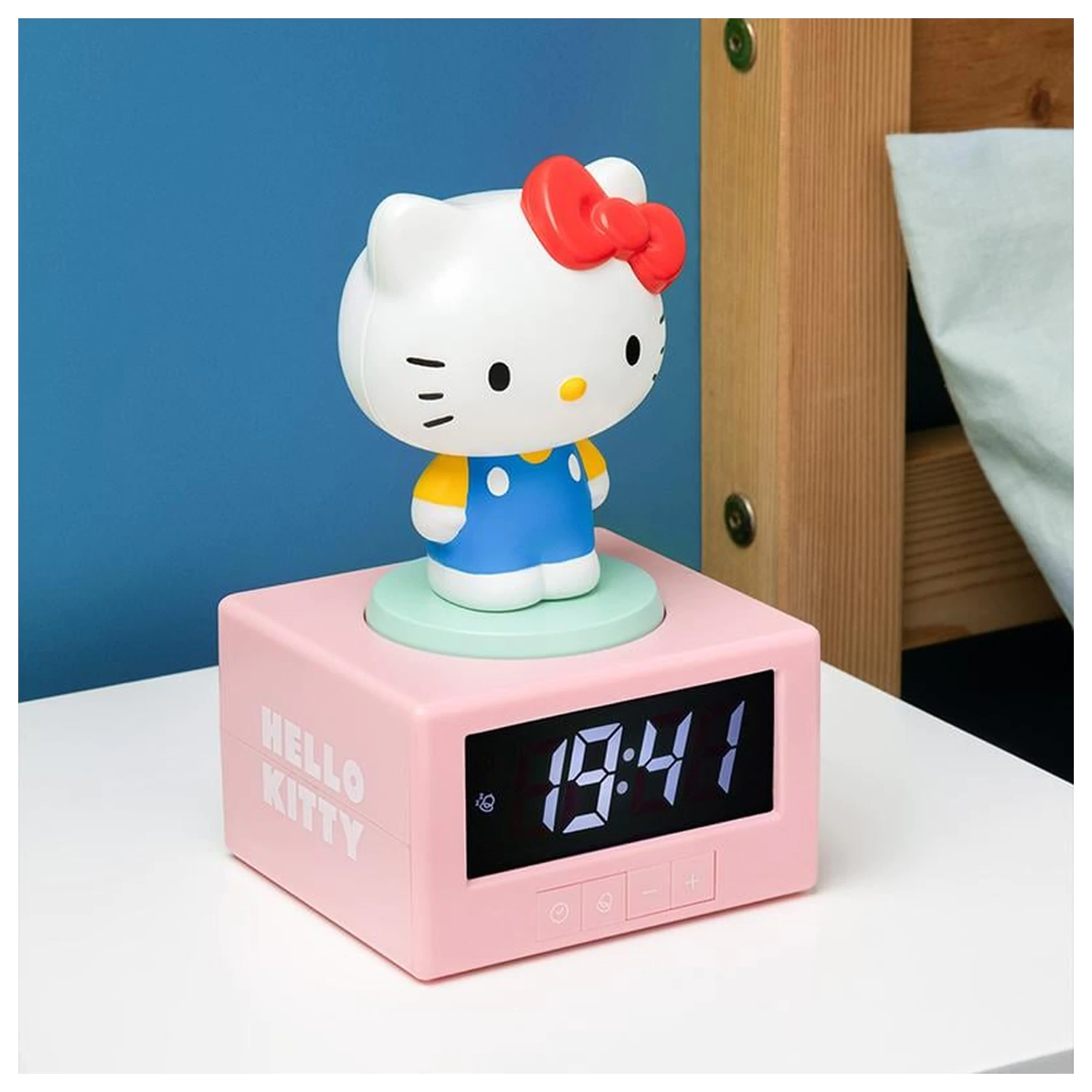 Hello Kitty Ikonická lampa s budíkom 12 cm produktová fotografia