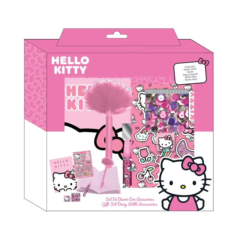 Hello Kitty Diary set produktová fotografia