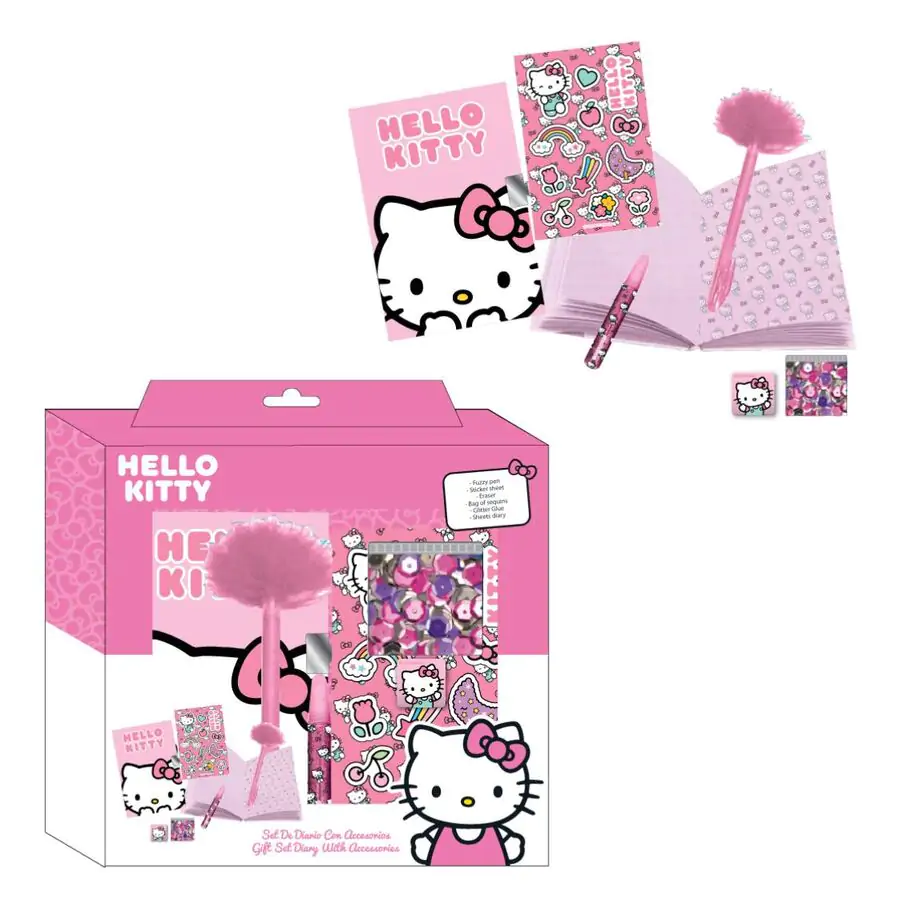 Hello Kitty Diary set produktová fotografia