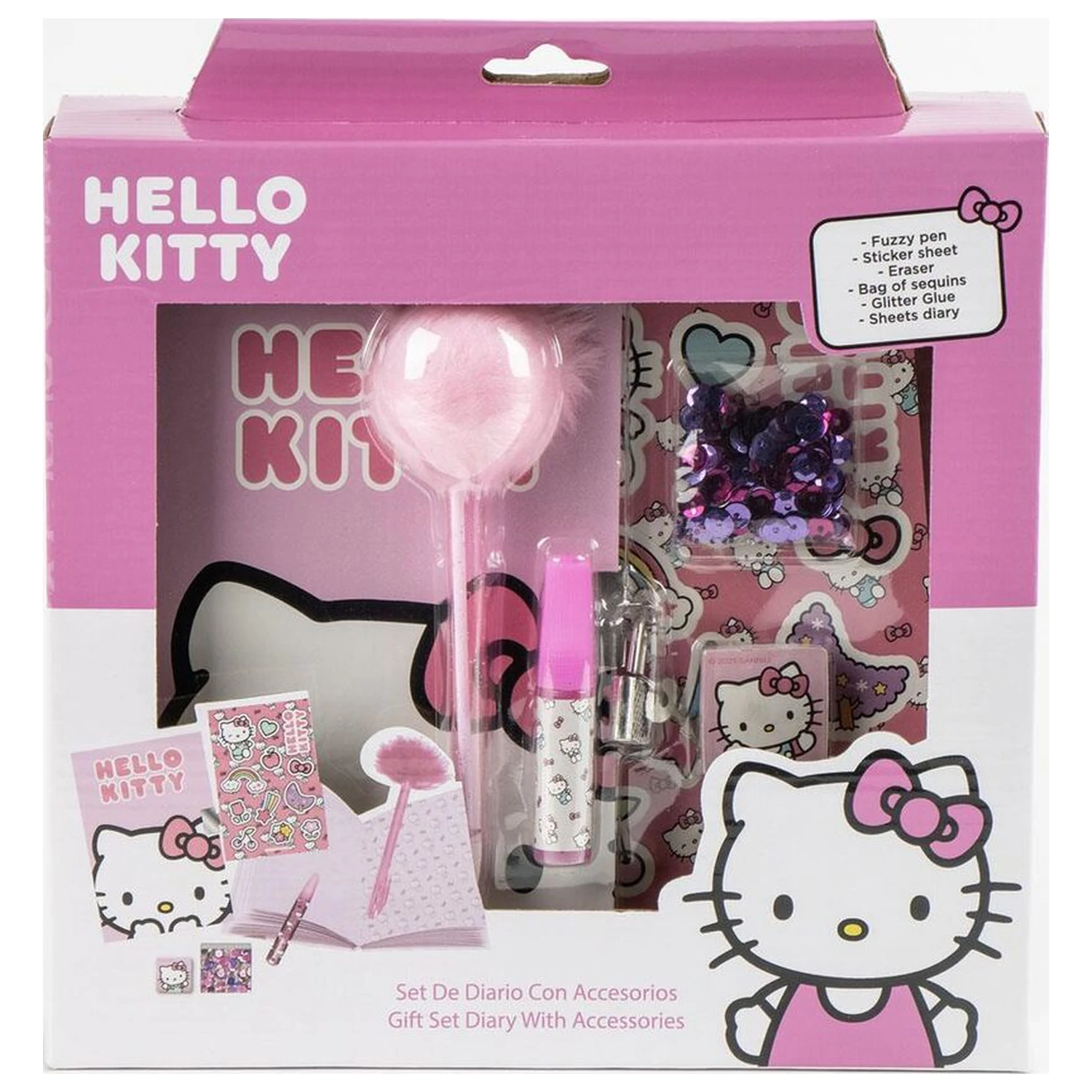 Hello Kitty Diary set produktová fotografia