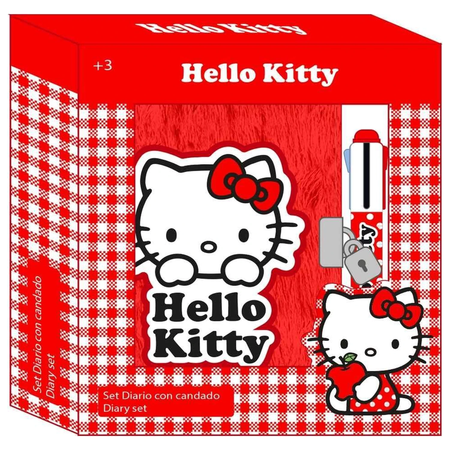 Hello Kitty Diár + 4-farebné pero produktová fotografia