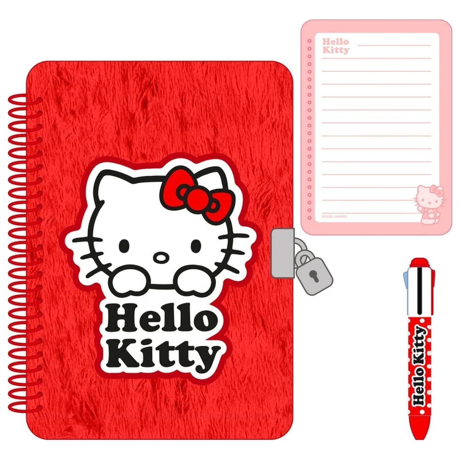 Hello Kitty Diár + 4-farebné pero produktová fotografia
