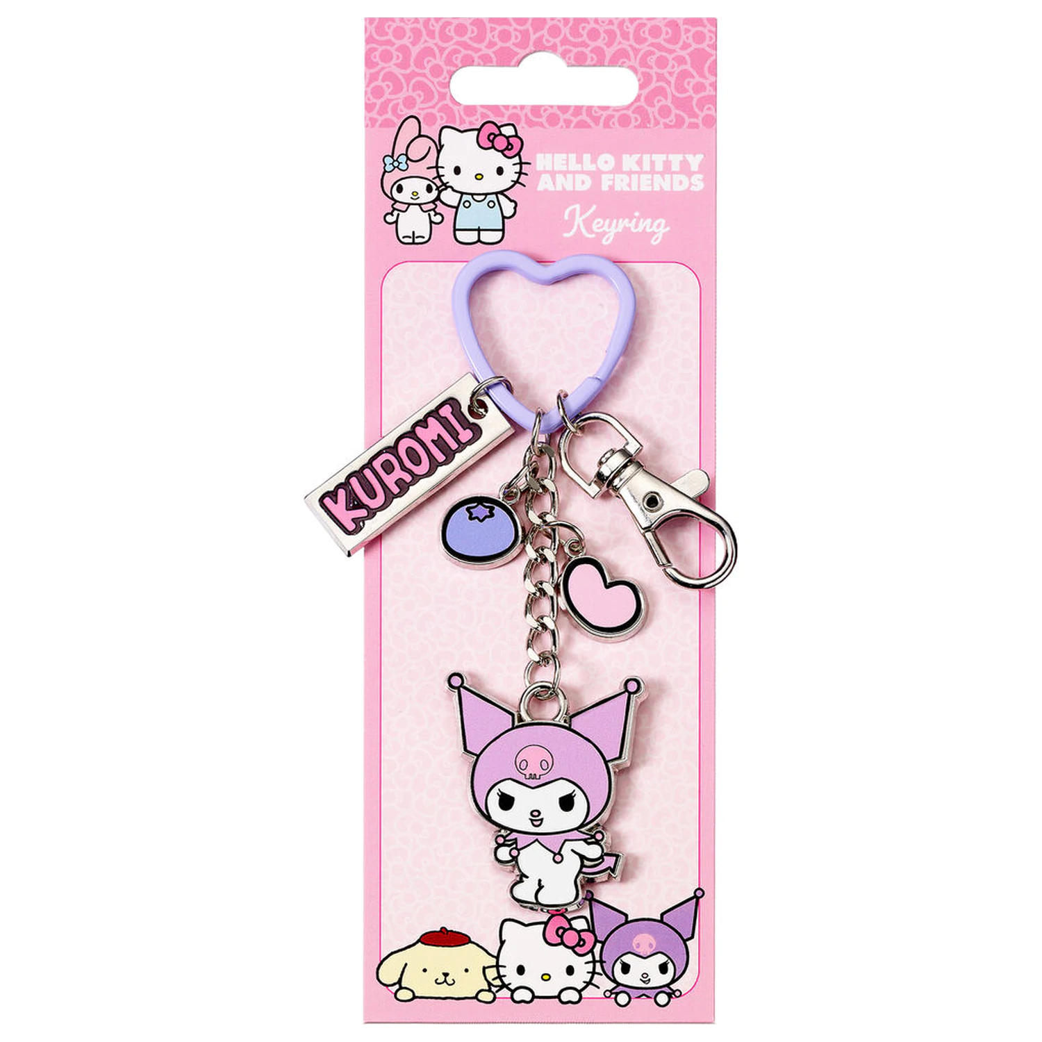 Hello Kitty Kľúčenka s Kuromi Charms 15 cm produktová fotografia