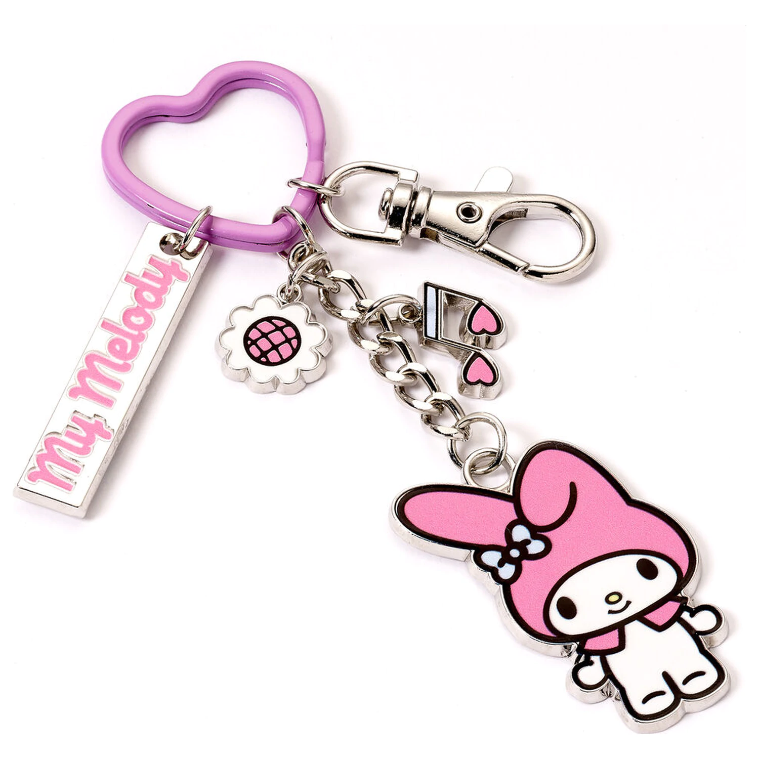 Hello Kitty kľúčenka s My Melody príveskami produktová fotografia