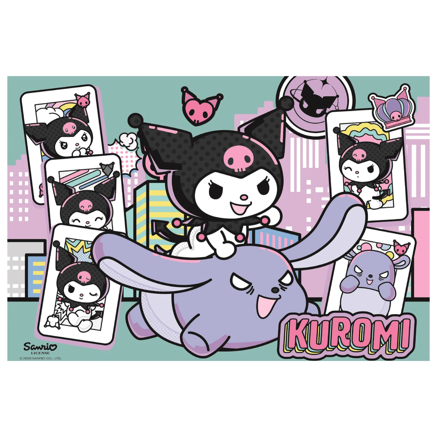 Hello Kitty Kuromi 104-dielne puzzle produktová fotografia