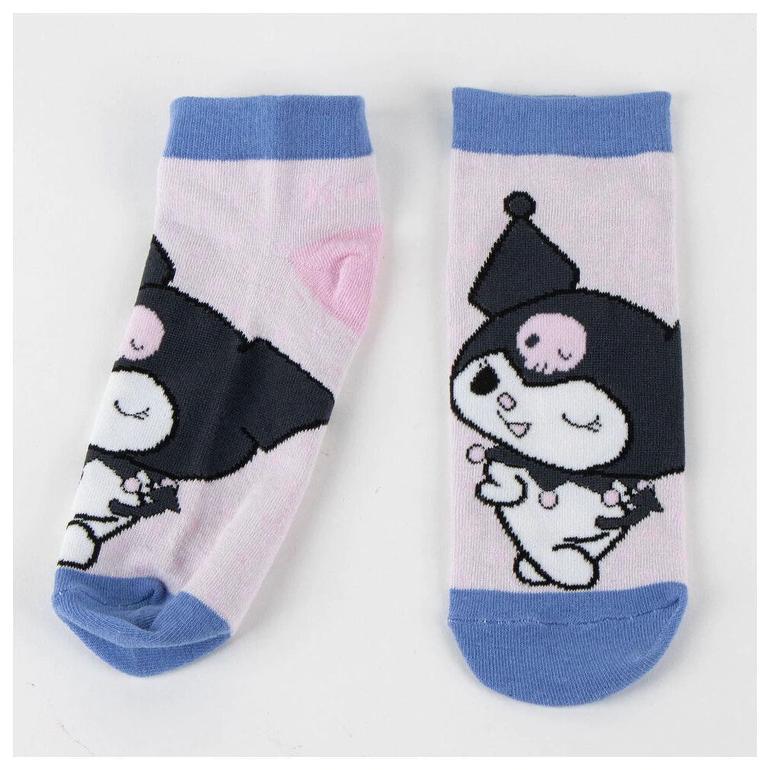 Hello Kitty Kuromi dospelá sada 2 párov ponožiek produktová fotografia
