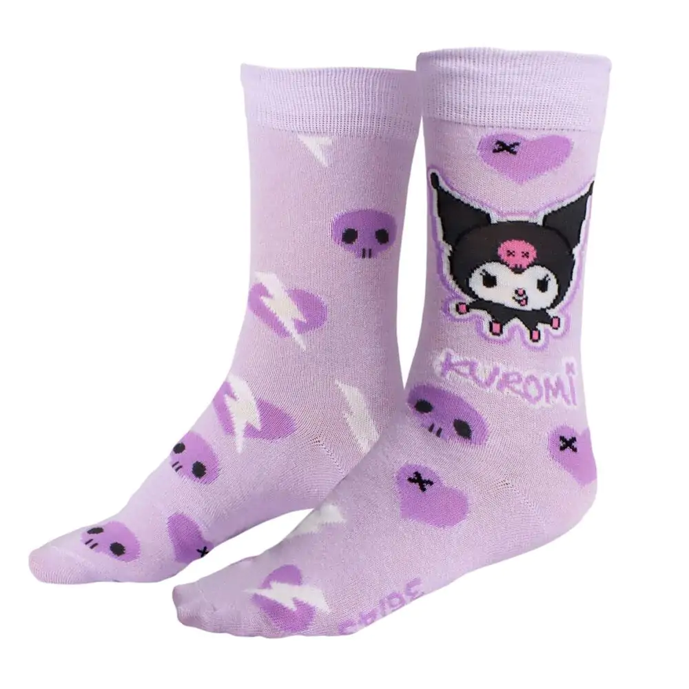 Hello Kitty Kuromi balenie 3 páry ponožiek pre dospelých produktová fotografia