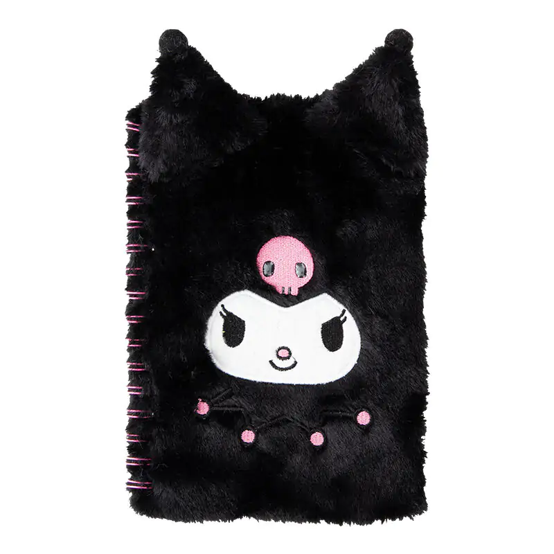 Hello Kitty Kuromi A5 chlpatý zápisník produktová fotografia