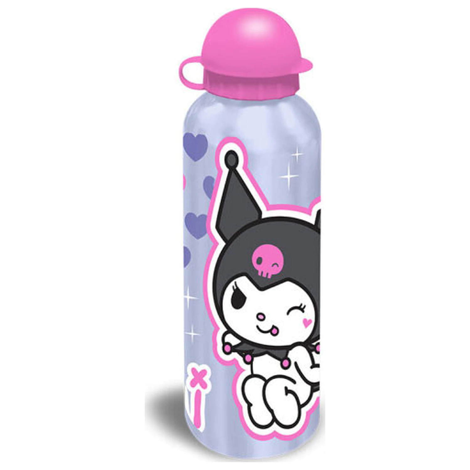 Hello Kitty Kuromi Hliníková Fľaša na vodu s uzáverom na pitie 500 ml produktová fotografia