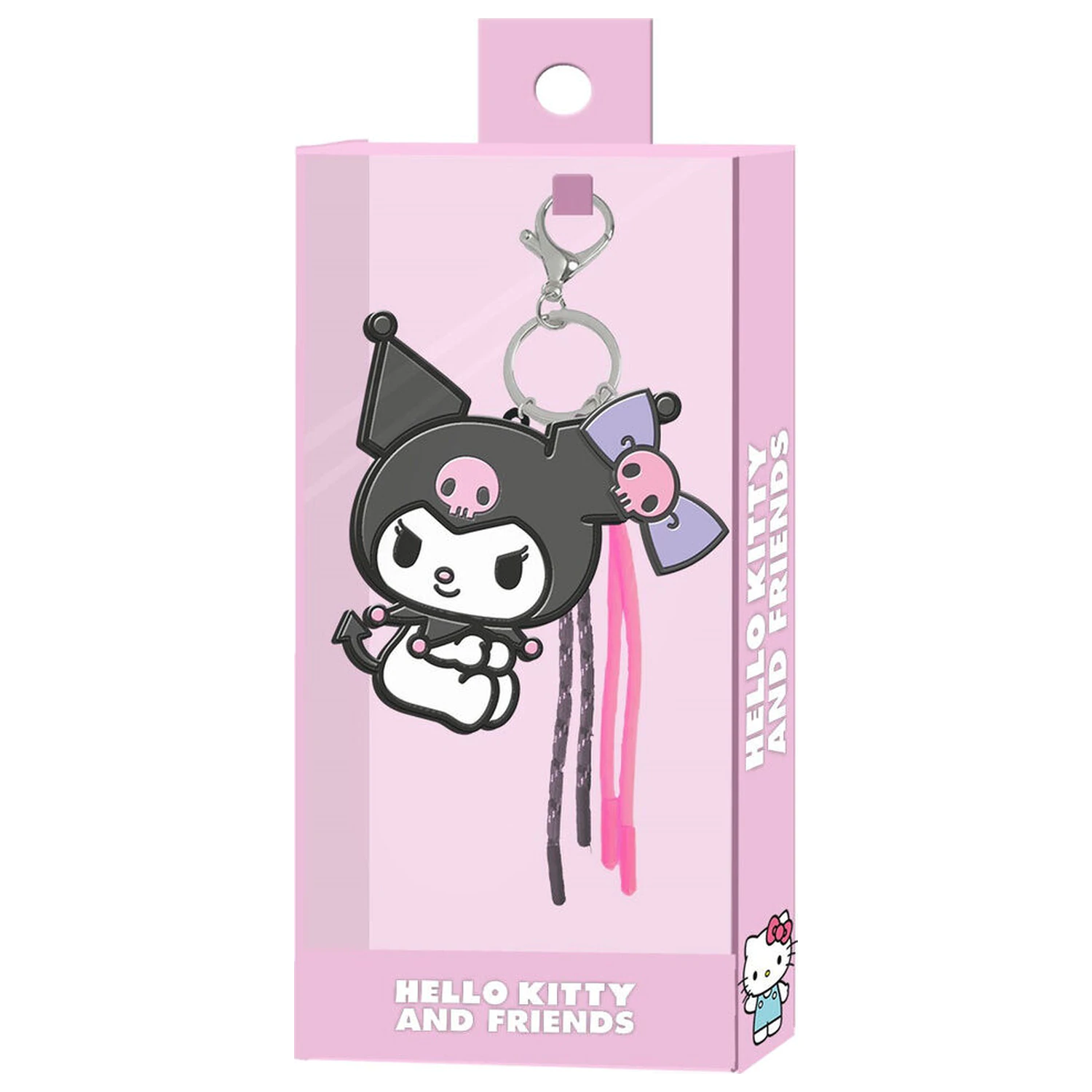 Hello Kitty Kuromi prívesok na kľúče s kúzľom produktová fotografia