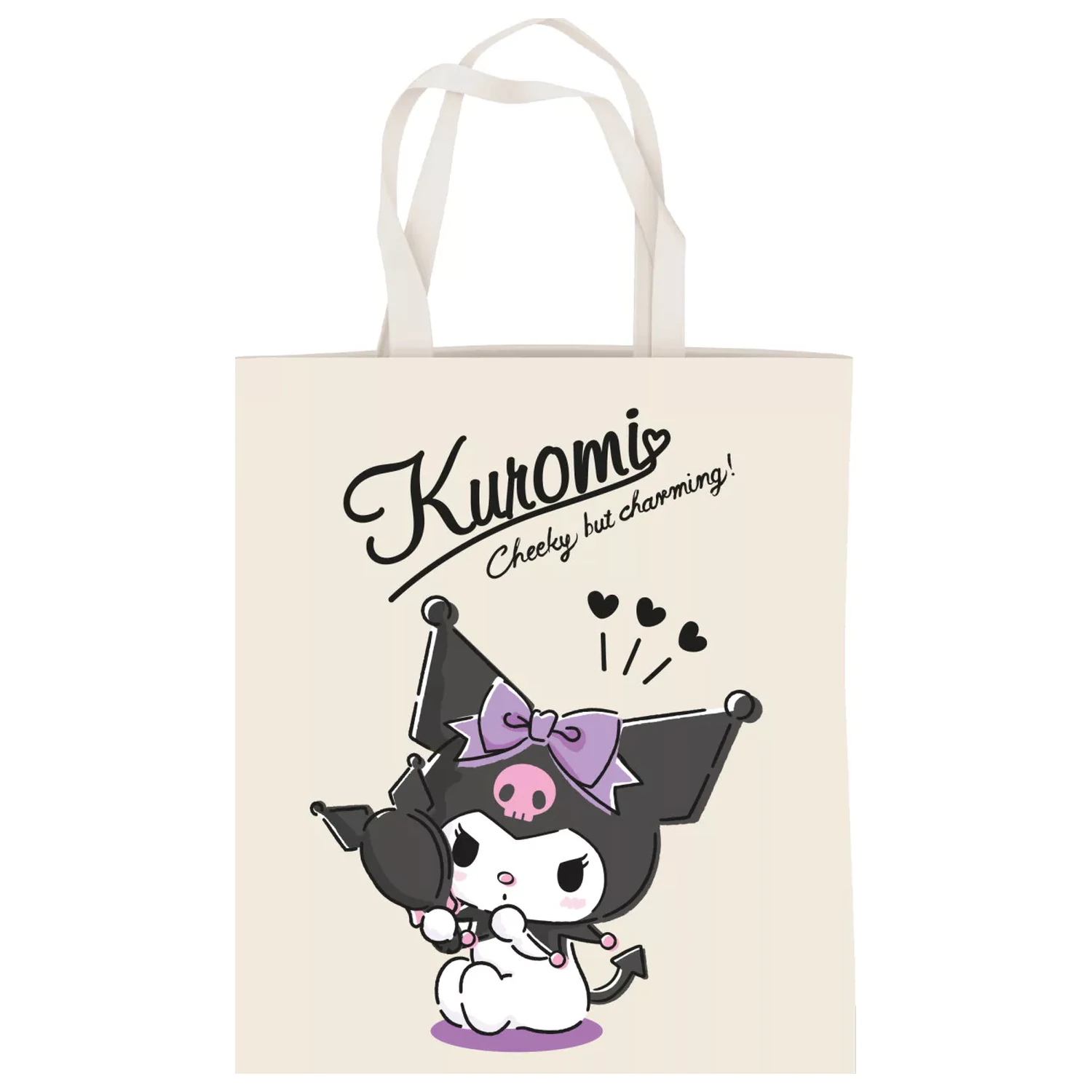 Hello Kitty Kuromi Charming plátenná taška, nákupná taška 44 cm produktová fotografia