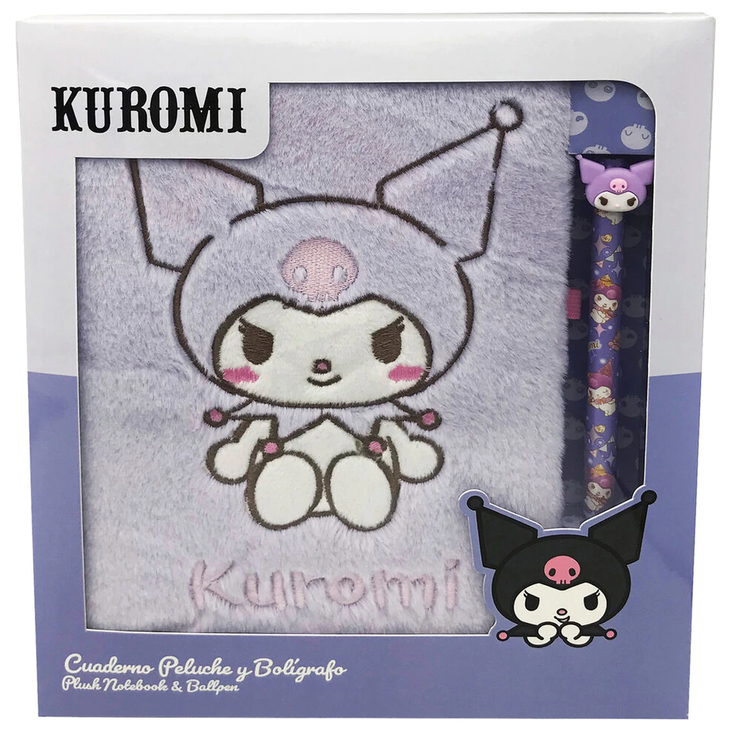 Hello Kitty Kuromi Prítulný zápisník a pero produktová fotografia
