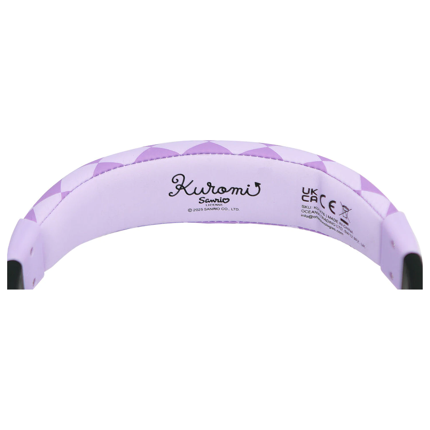 Hello Kitty Kuromi detské slúchadlá produktová fotografia