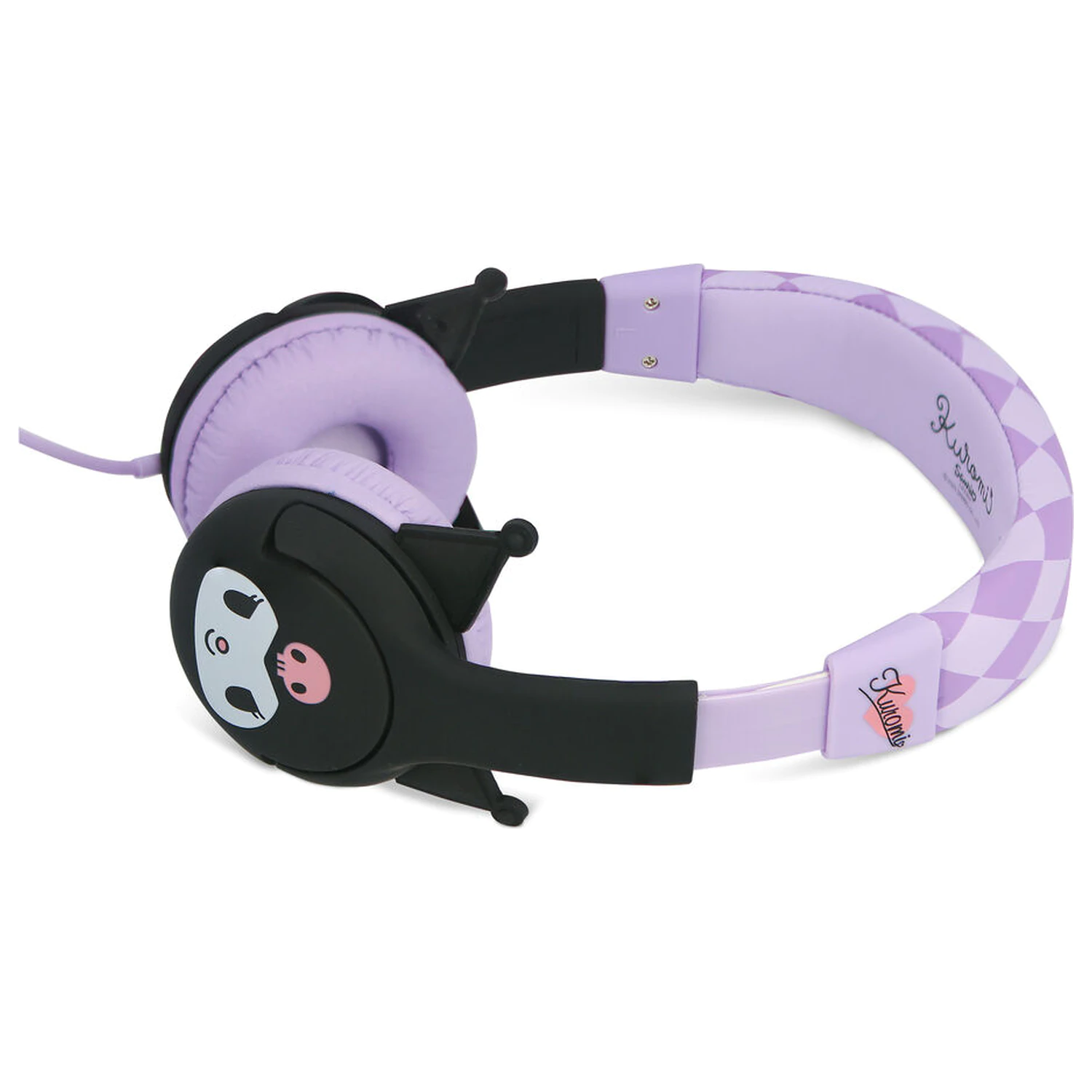 Hello Kitty Kuromi detské slúchadlá produktová fotografia