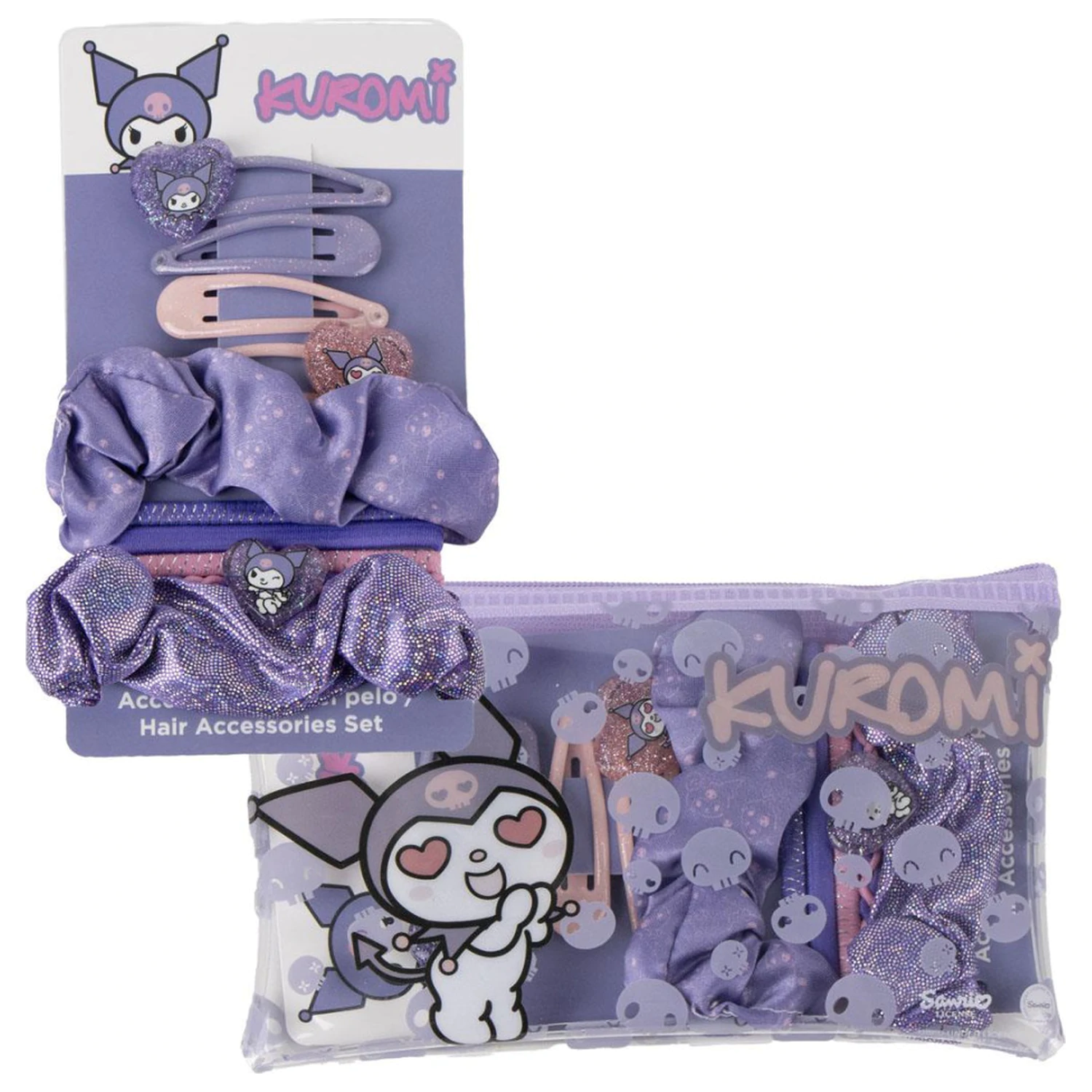 Hello Kitty Kuromi Sponka do vlasov, Súprava gumičiek do vlasov produktová fotografia
