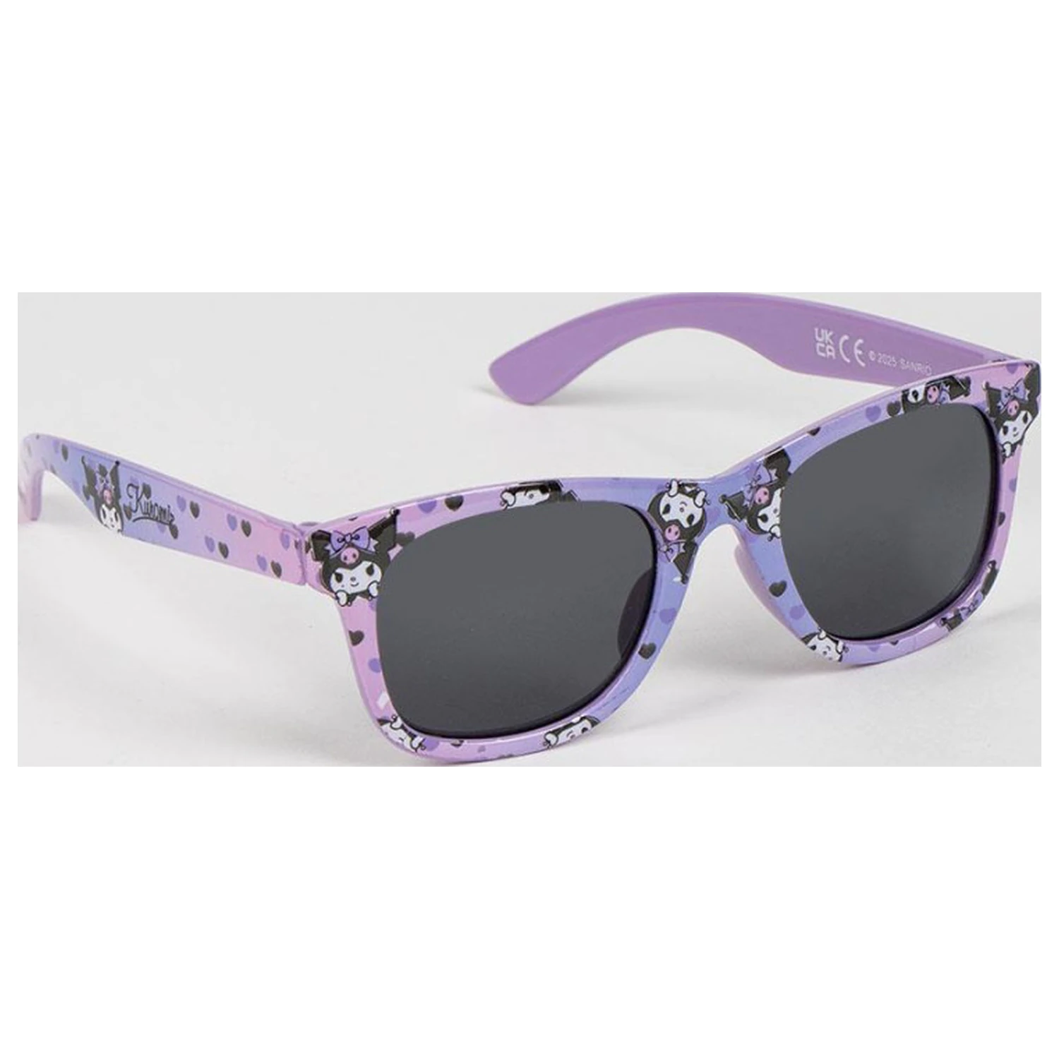 Hello Kitty Kuromi slnečné okuliare v tvare srdca v puzdre produktová fotografia